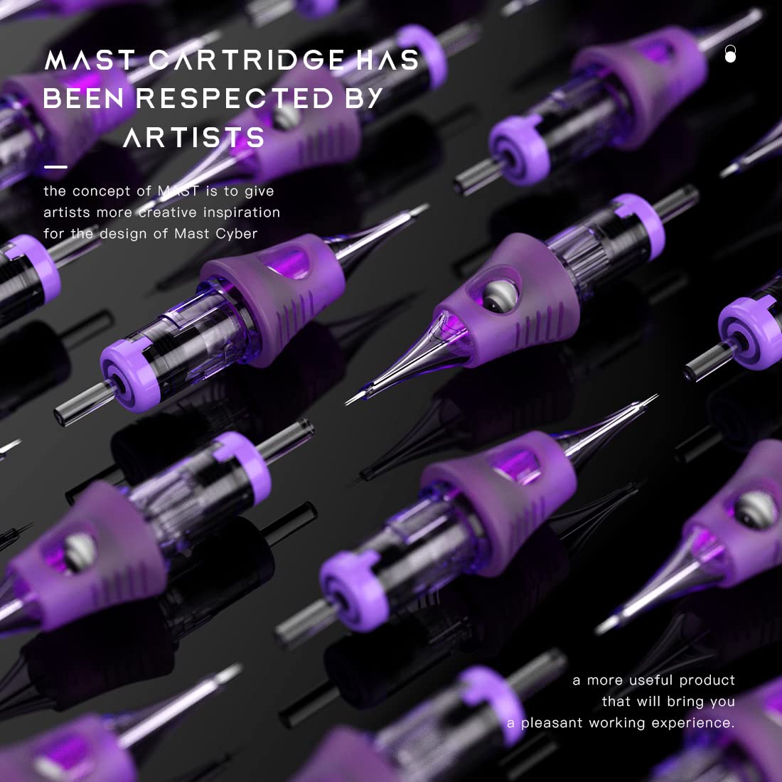 MAST TATTOO Cyber Cartridge Needles 20-Pack Round Liner 1014RL – Disposable