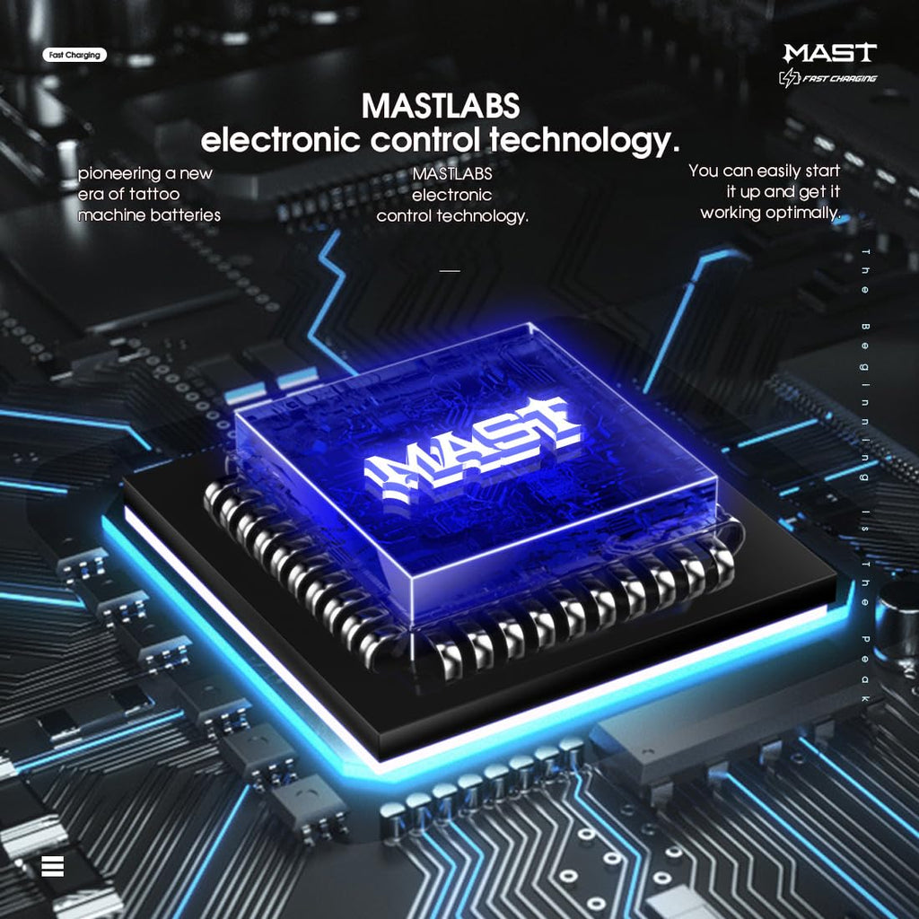 Mast Tattoo Flyb Wireless Battery Power Supply for Tattoo Pens – Cordless RCA Jack & Fast Charging