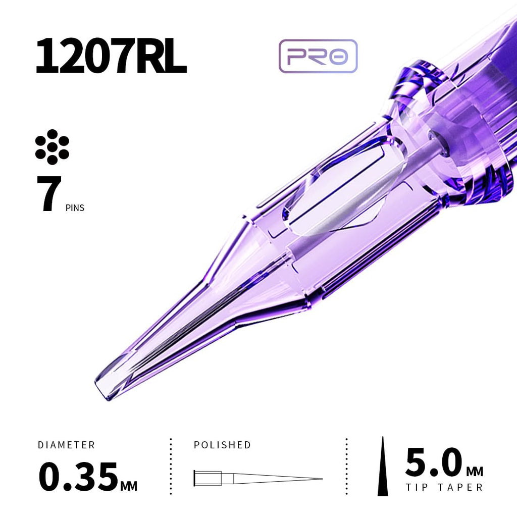 Mast Pro 1207RL Cartridge Needles – 20Pcs Box, #12 Round Liner | Mast Tattoo