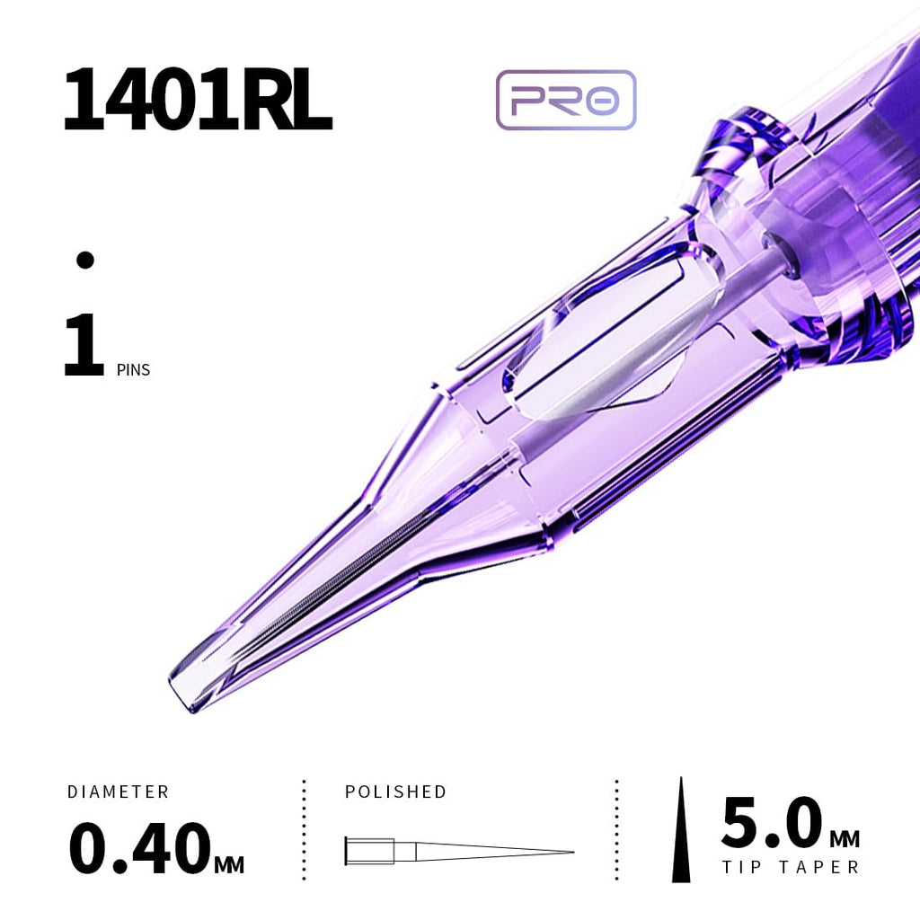Mast Pro Cartridge Tattoo Needles 20Pcs 0.4mm 1401RL | MAST TATTOO