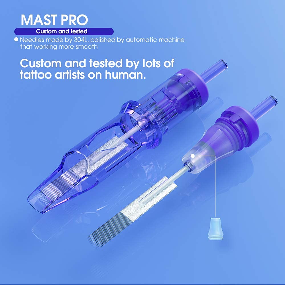 Mast Tattoo Pro 0601RL 0.20mm Ultra-Fine Round Liner Needles | PMU & Scalp