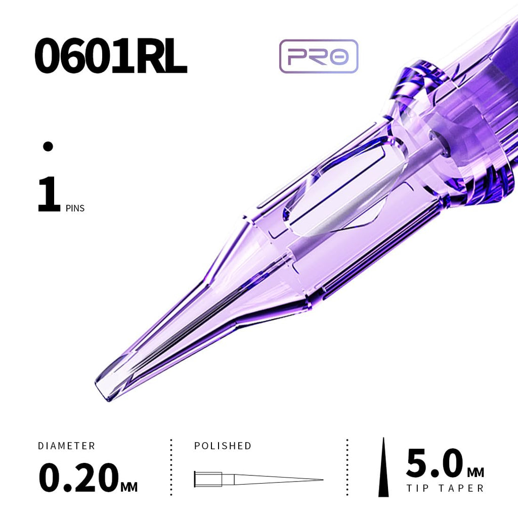 Mast Tattoo Pro 0601RL 0.20mm Ultra-Fine Round Liner Needles | PMU & Scalp