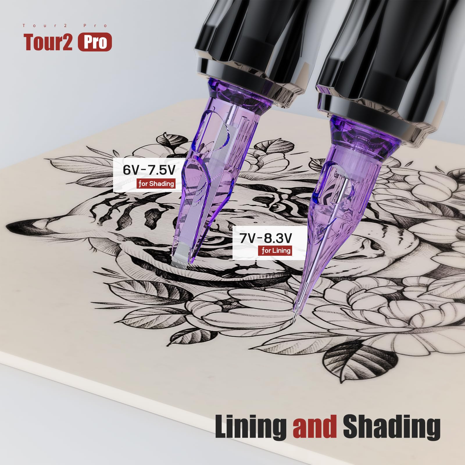 Mast Tattoo Tour2 Pro Cordless Tattoo Pen Kit for Beginners – Home Training