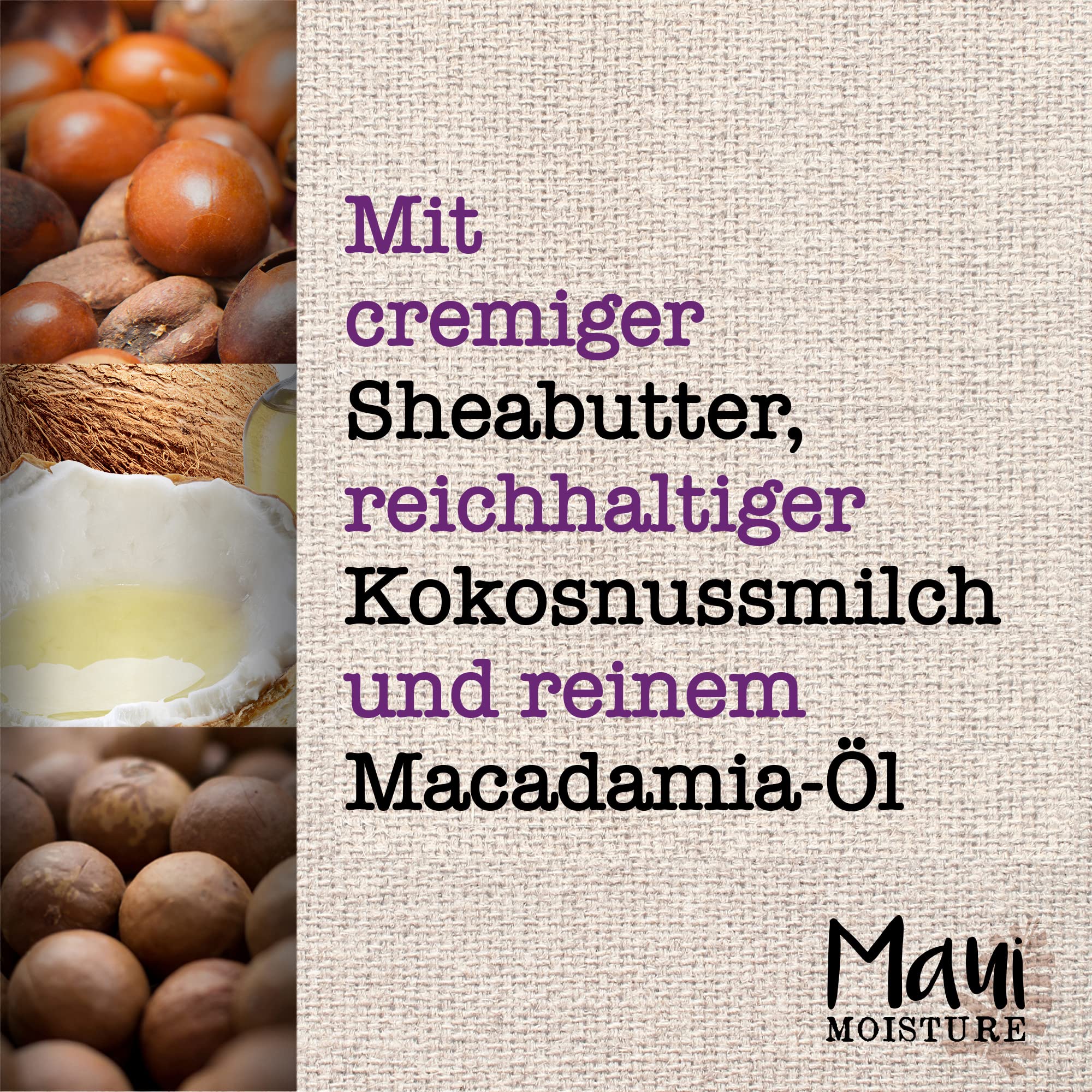 Maui Moisture Shea Butter Hair Mask for Dry, Damaged Hair – 340g