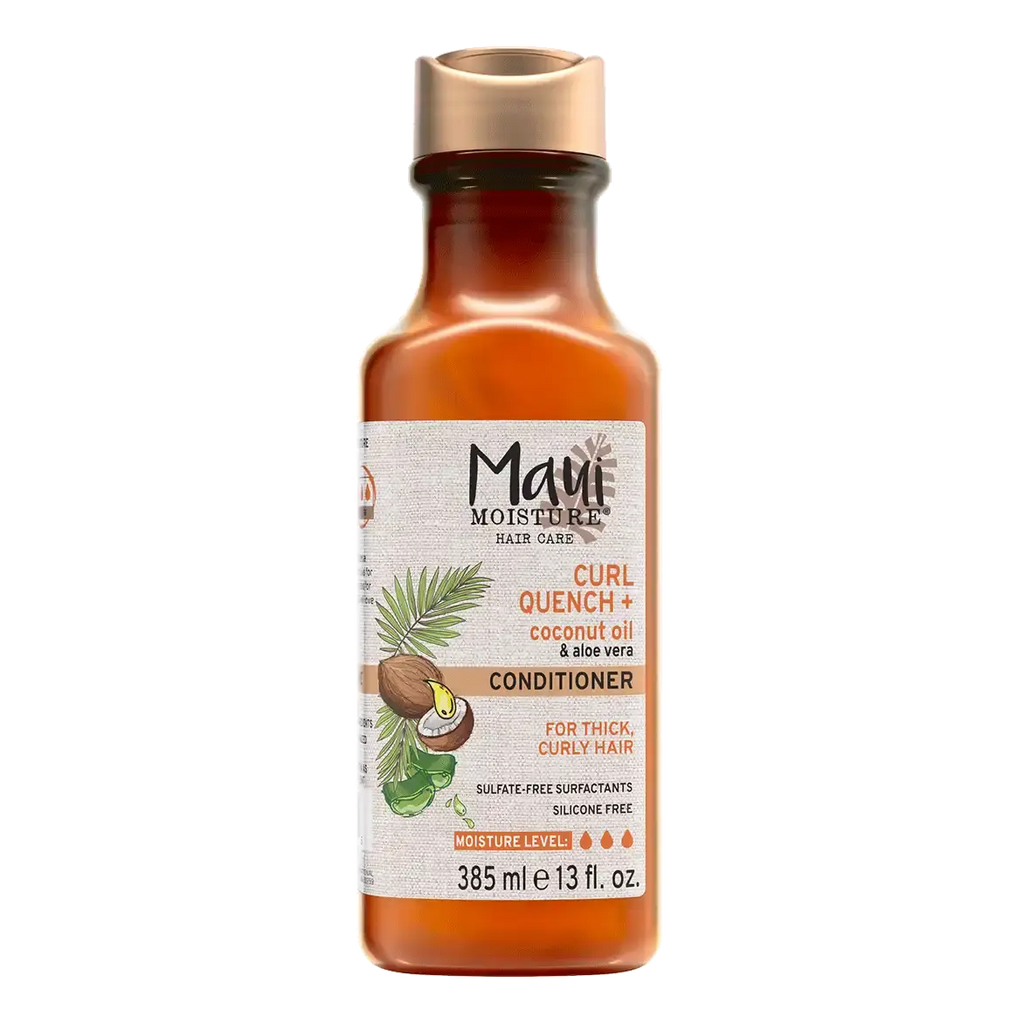 Maui Moisture Curl Quench + Coconut Oil Conditioner Curl Definition for Thick, Curly Hair 385 ml/13.1 oz