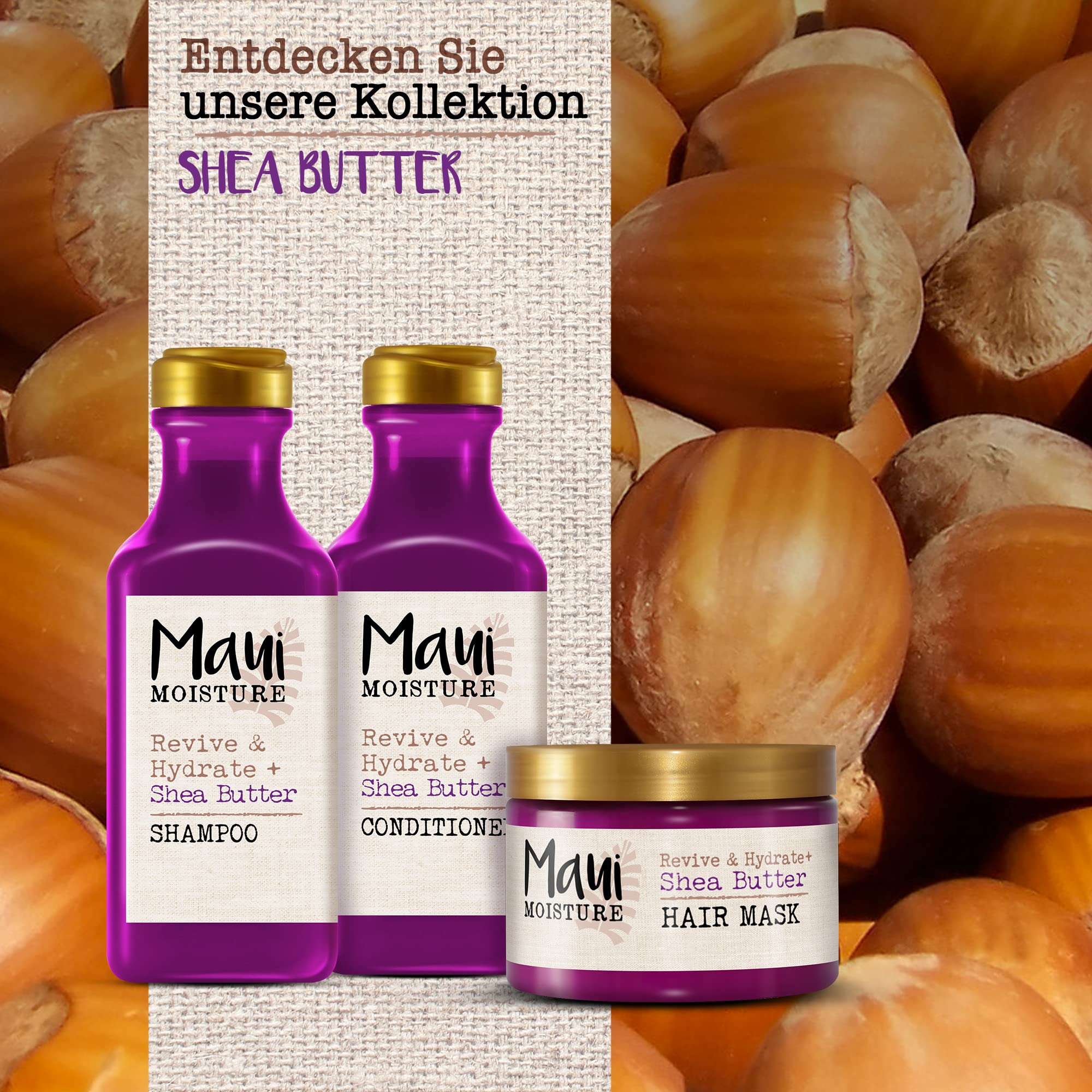 Maui Moisture Shea Butter Hair Mask for Dry, Damaged Hair – 340g