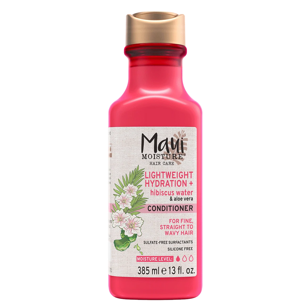 Maui Moisture Lightweight Hydration + Hibiscus Water Conditioner Weightless Moisture for Dry Hair 385 ml/13.1 oz