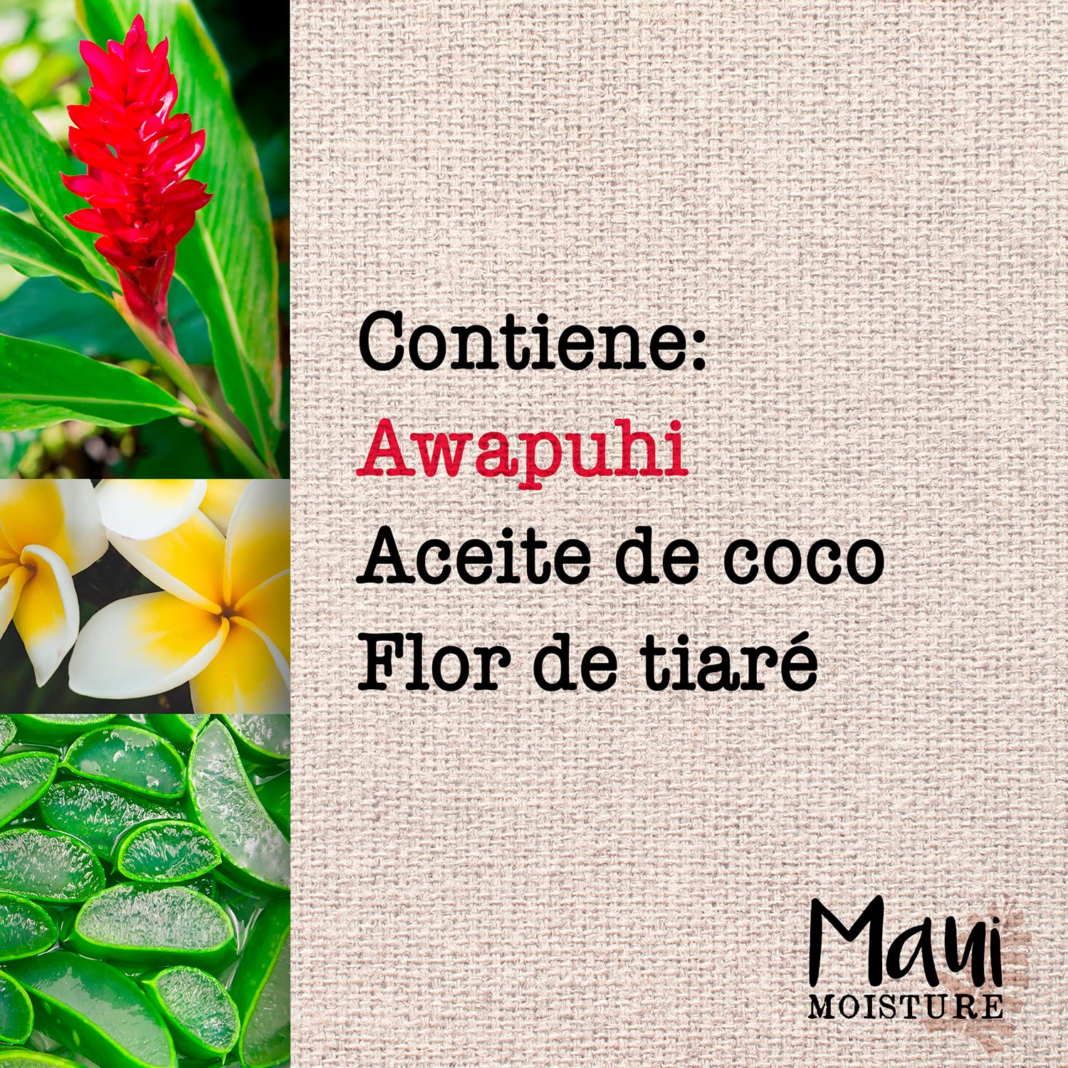 Maui Moisture Shine + Awapuhi Moisturizing Vegan Conditioner – Silicone & Sulfate Free, Aloe Base, Coconut Water, 13 oz