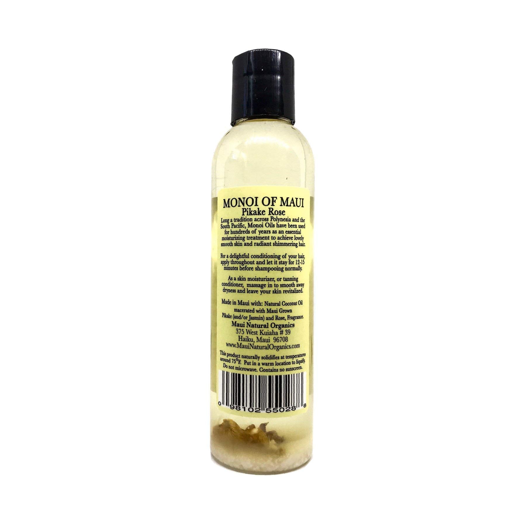 Maui Natural Organics Monoi Pikake Rose Oil – Skin, Hair & Massage (6.4 oz)