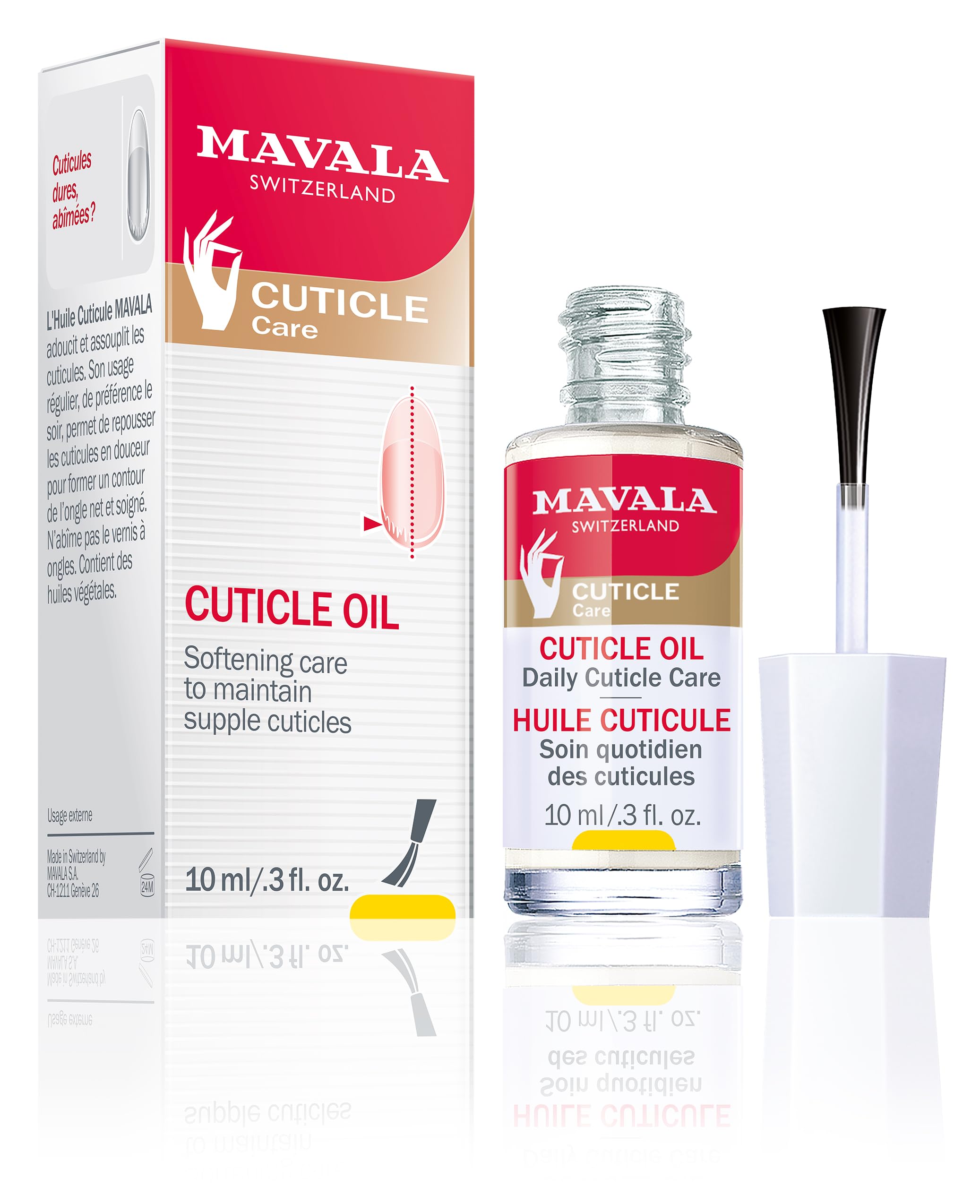 MAVALA Cuticle Oil Nail Care | Sulfate & Paraben Free Moisturizer for Soft Cuticles & Healthy Nail Appearance | 0.3 oz