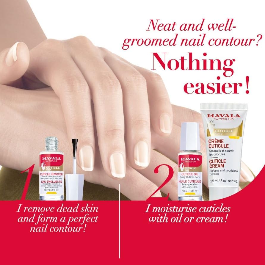 MAVALA Cuticle Oil Nail Care | Sulfate & Paraben Free Moisturizer for Soft Cuticles & Healthy Nail Appearance | 0.3 oz