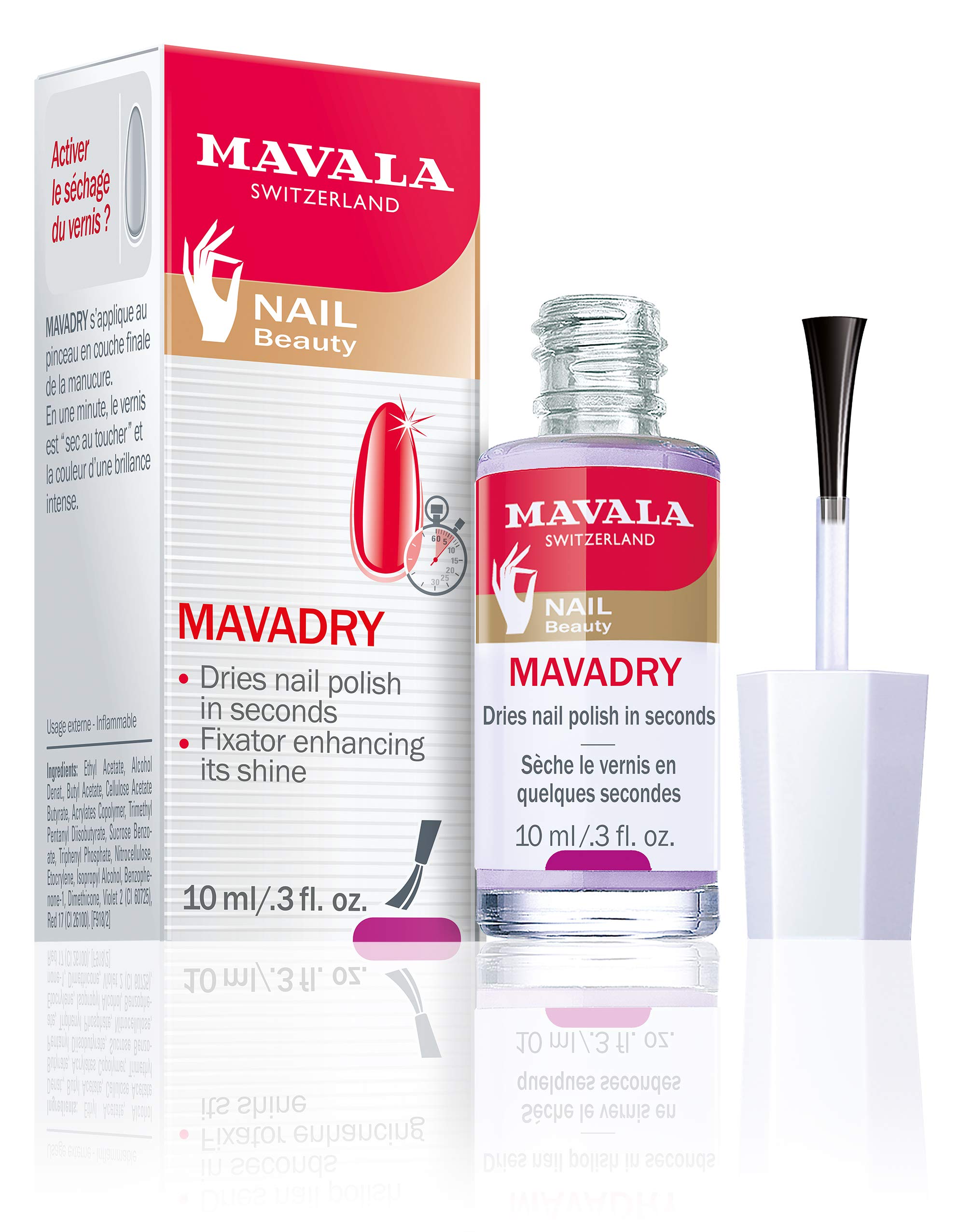 Mavala Mavadry Timesaver Manicure – Dries in Seconds, Chip-Resistant, Long-Lasting Shine (0.3 oz)