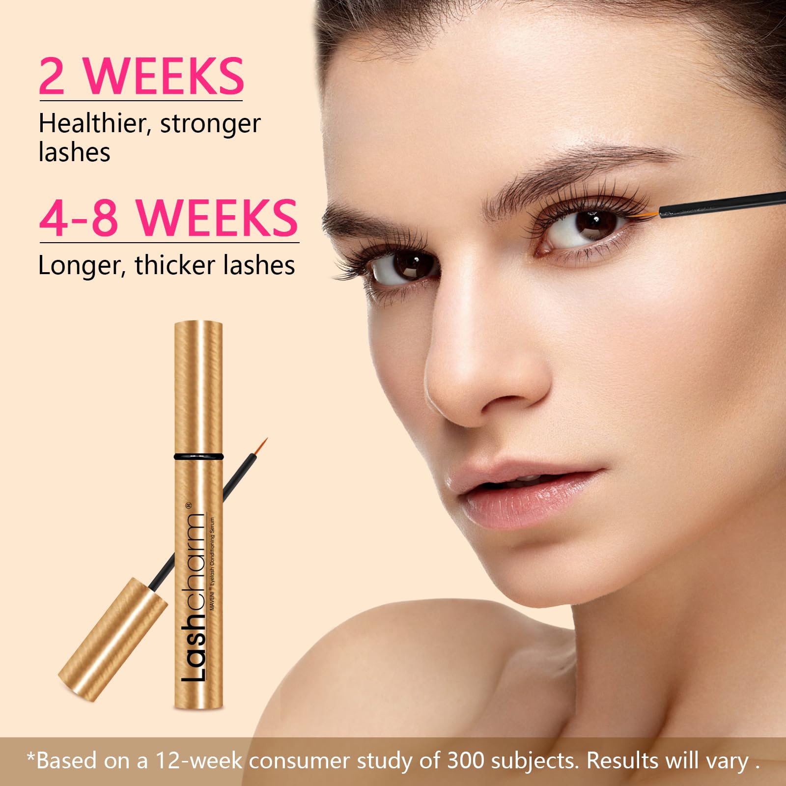 MAVENI Lash Enhancing Serum – Advanced Eyelash Growth (5ml) – Gold