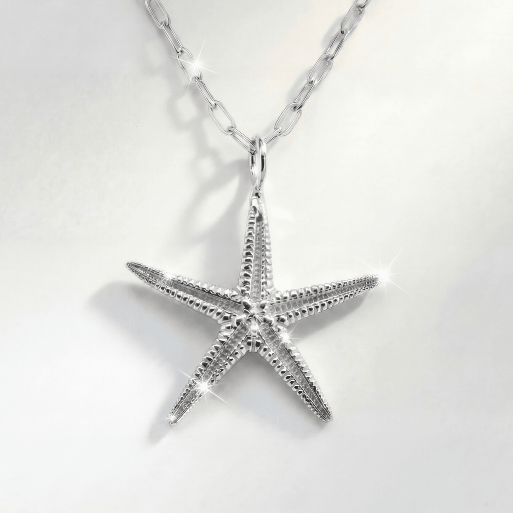 Maxi Silver Starfish Necklace