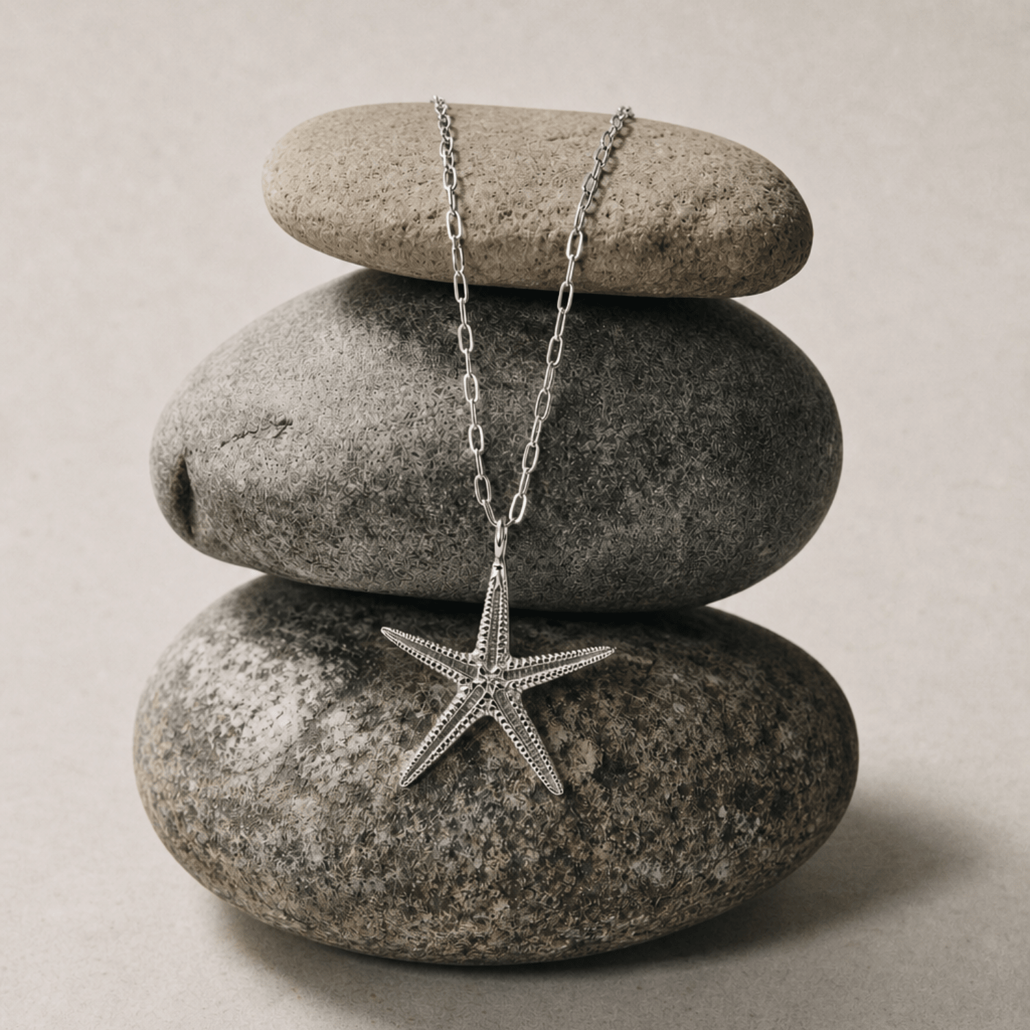 Maxi Silver Starfish Necklace
