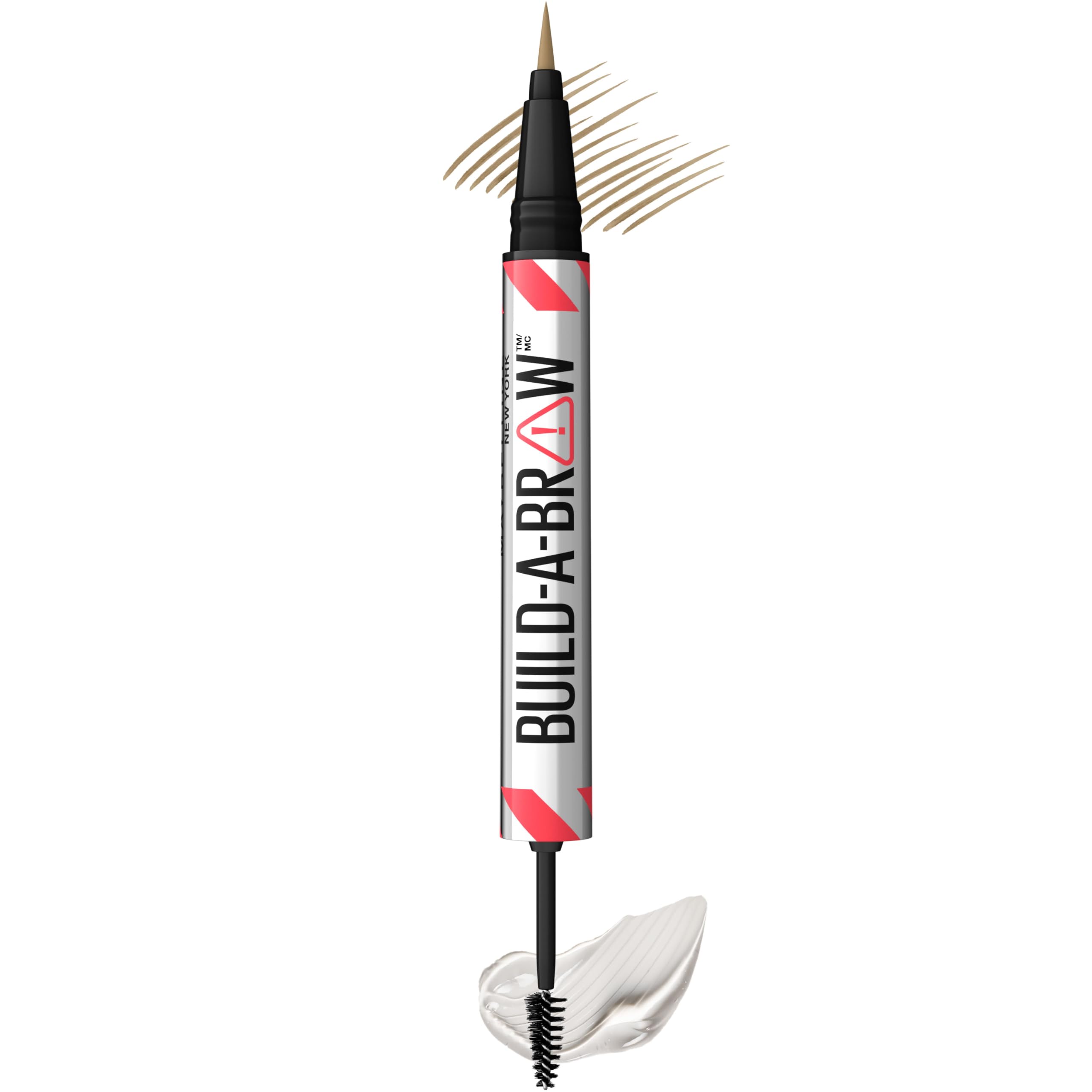 Maybelline Build-A-Brow 2-in-1 Brow Pen + Sealing Gel | Fuller, Real-Looking Brows – Blonde