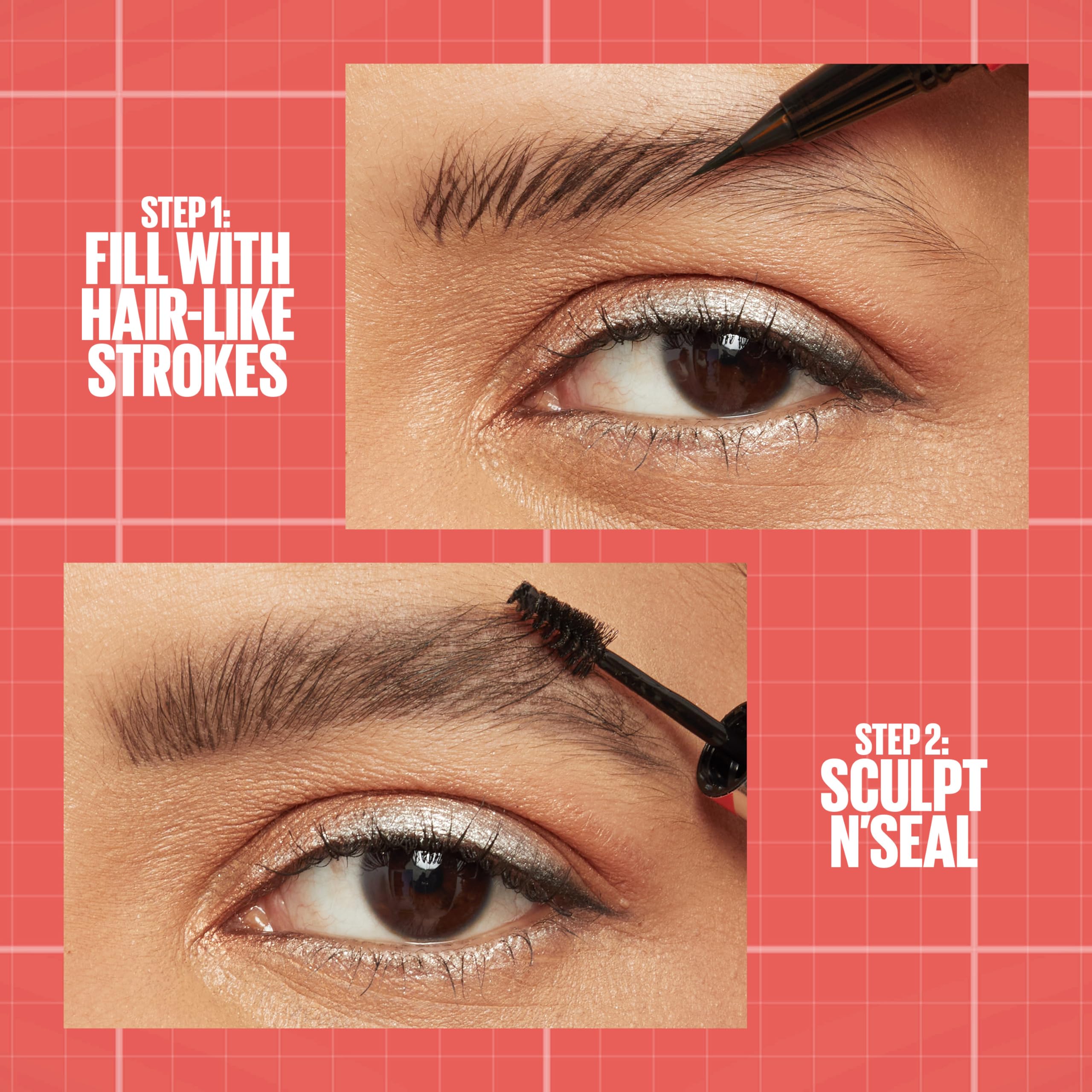 Maybelline Build-A-Brow 2-in-1 Brow Pen + Sealing Gel | Fuller, Real-Looking Brows – Blonde