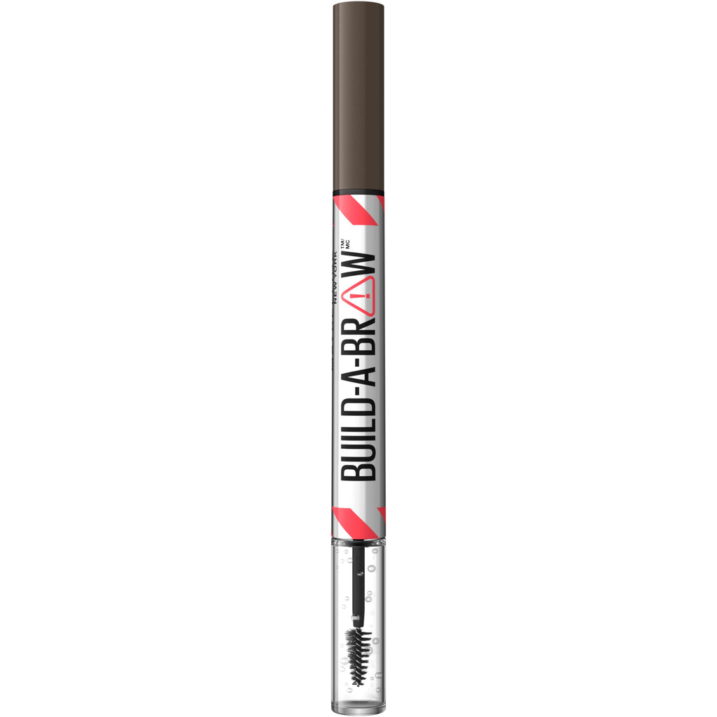Maybelline Build-A-Brow 2-in-1 Brow Pen + Sealing Gel – Real-Looking, Waterproof, 24HR Wear
