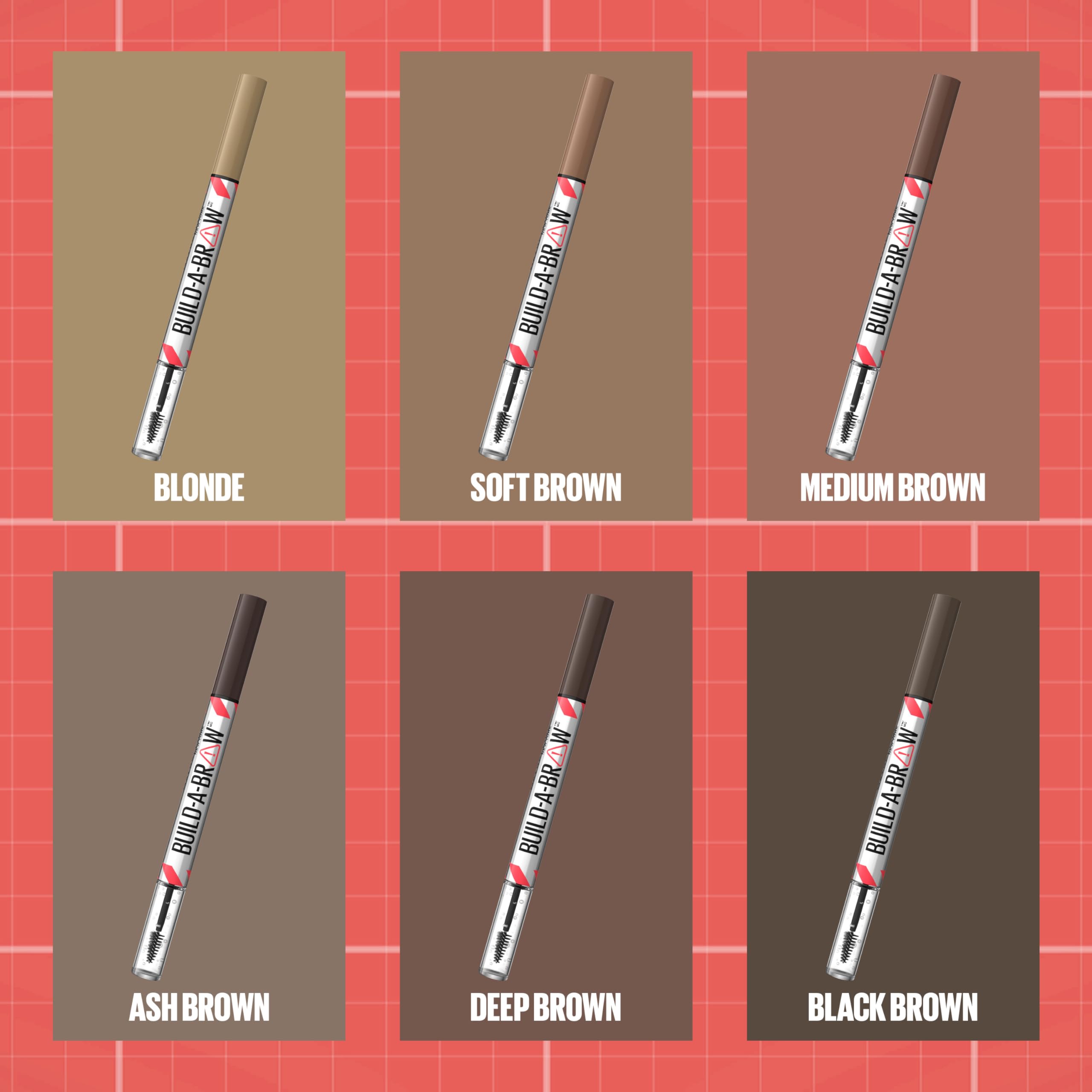 Maybelline Build-A-Brow 2-in-1 Brow Pen + Sealing Gel | Fuller, Real-Looking Brows – Blonde