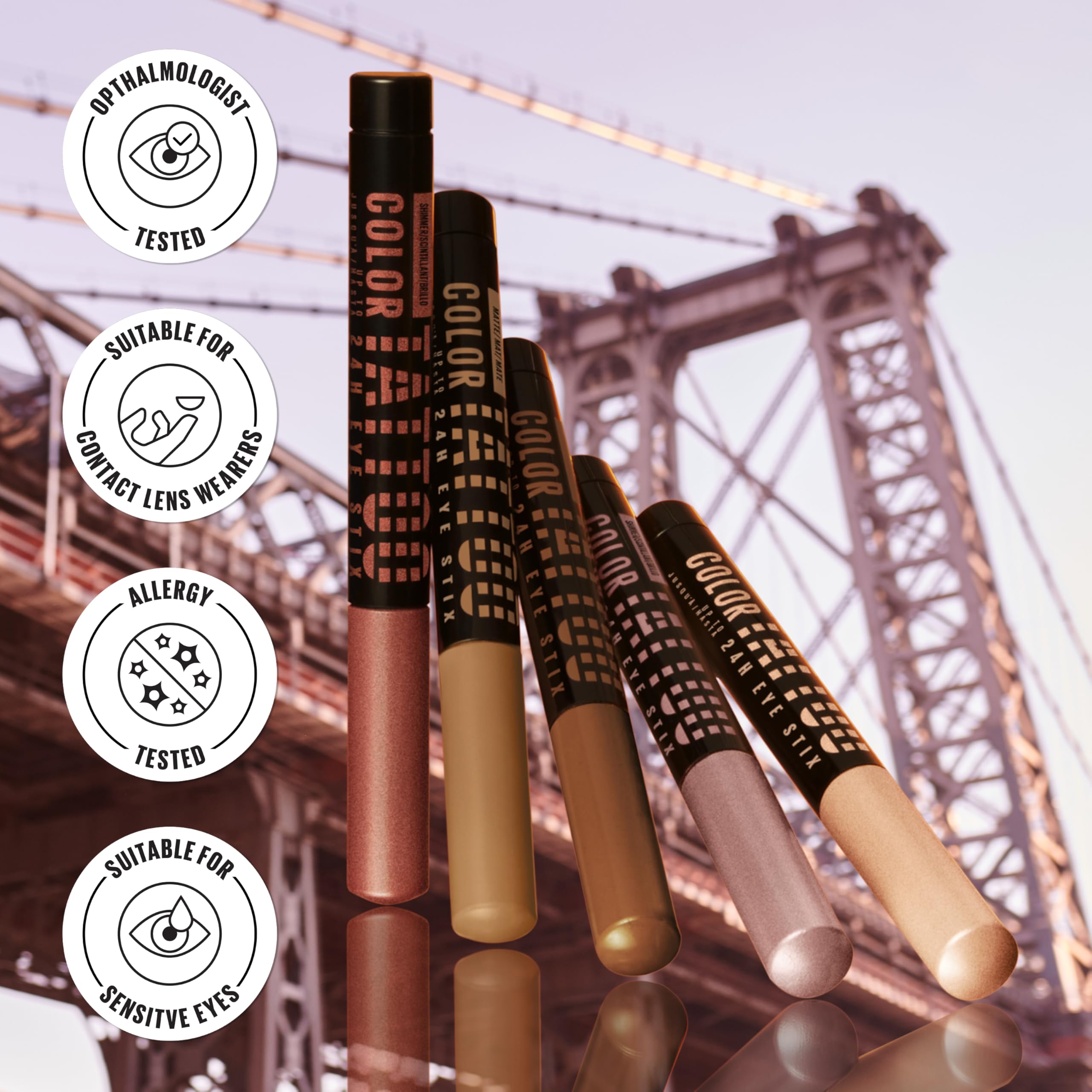 Maybelline Color Tattoo Eye Stix 4 in 1 Longwear Shadow Liner Primer I Am Cozy Matte Taupe