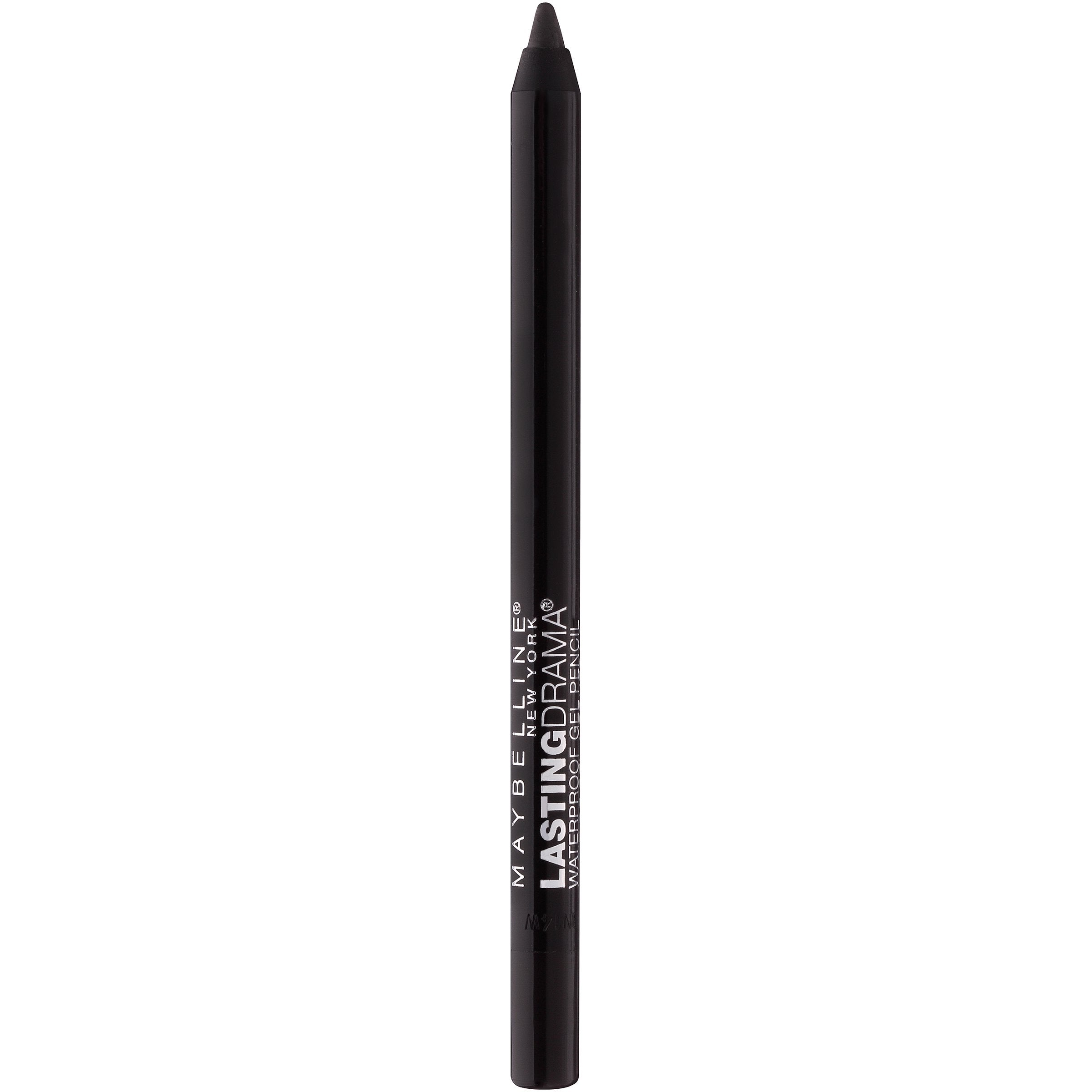 MAYBELLINE Eyestudio Lasting Drama Waterproof Matte Gel Pencil Eyeliner – Onyx Black, 1 Count