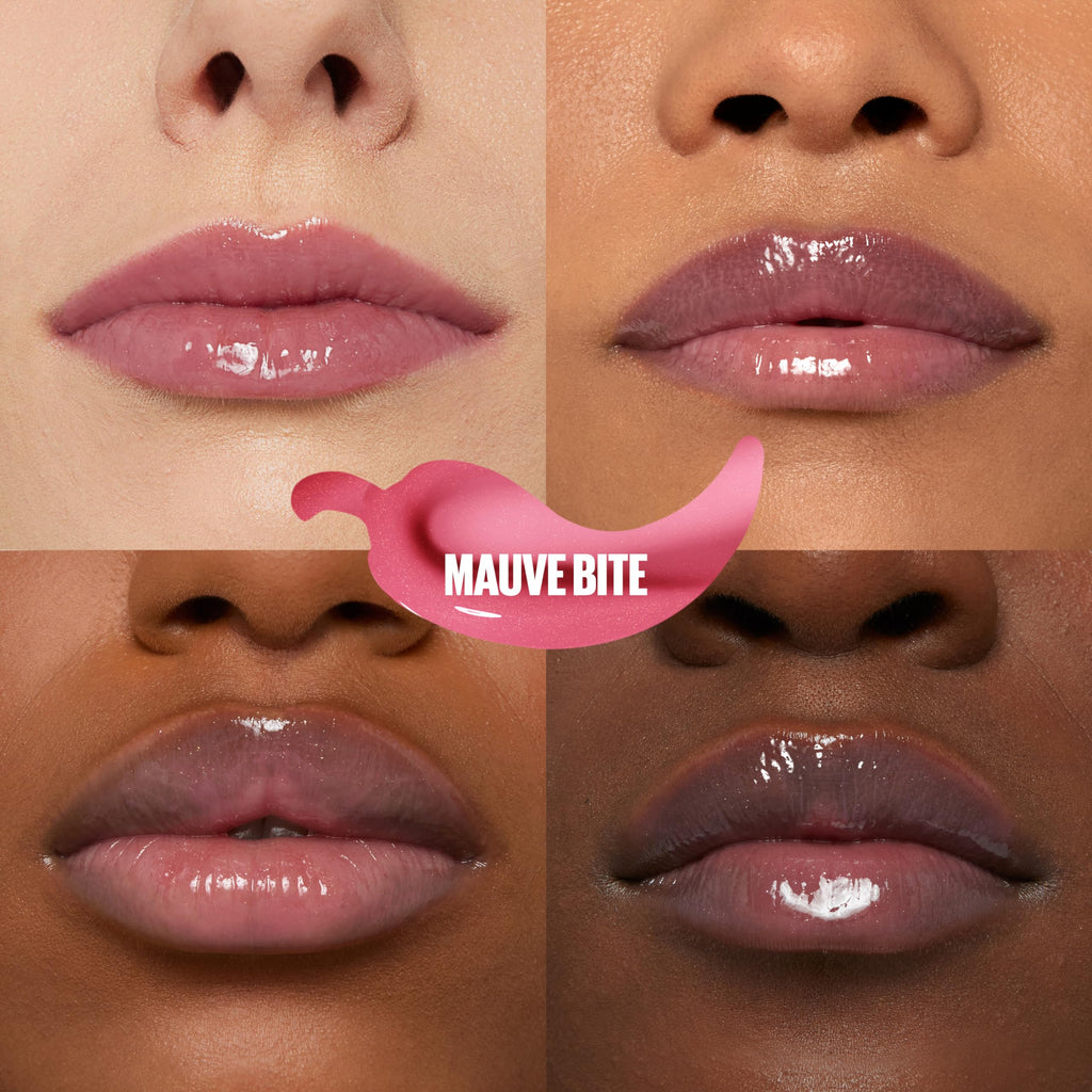 Maybelline Lifter Gloss Plump: Maxi-Lip + Chili Pepper, Sheer Mauve