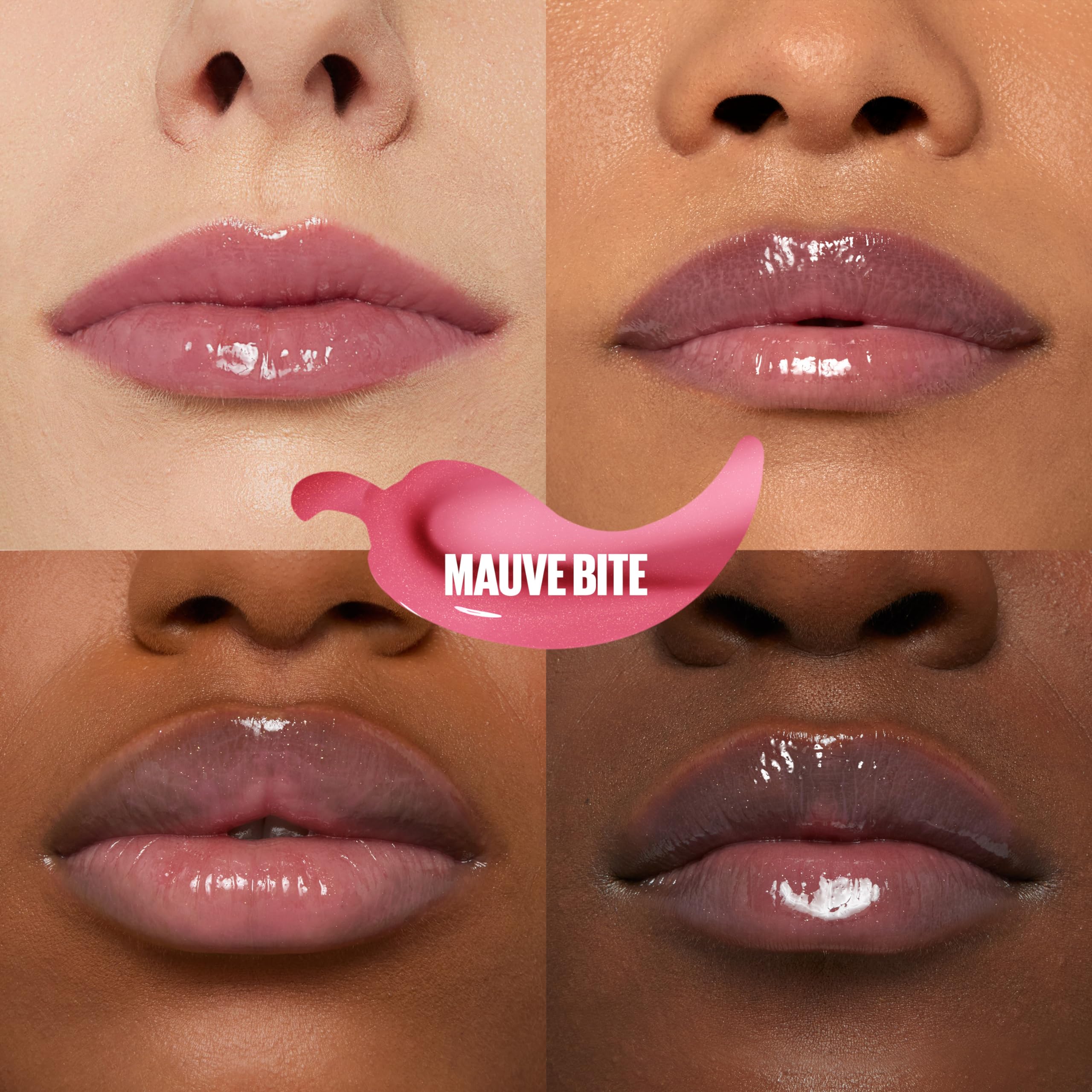 Maybelline Lifter Gloss Plump: Maxi-Lip + Chili Pepper, Sheer Mauve