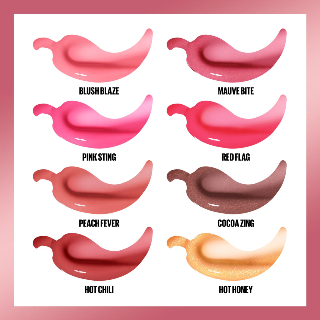 MAYBELLINE Lifter Gloss Plump – Heated Lip Plump with Maxi-Lip & Chili Pepper (Hot Chili)
