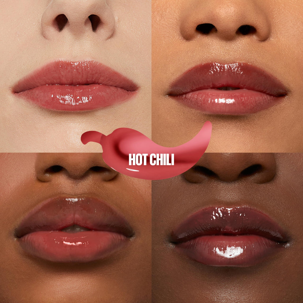 MAYBELLINE Lifter Gloss Plump – Heated Lip Plump with Maxi-Lip & Chili Pepper (Hot Chili)