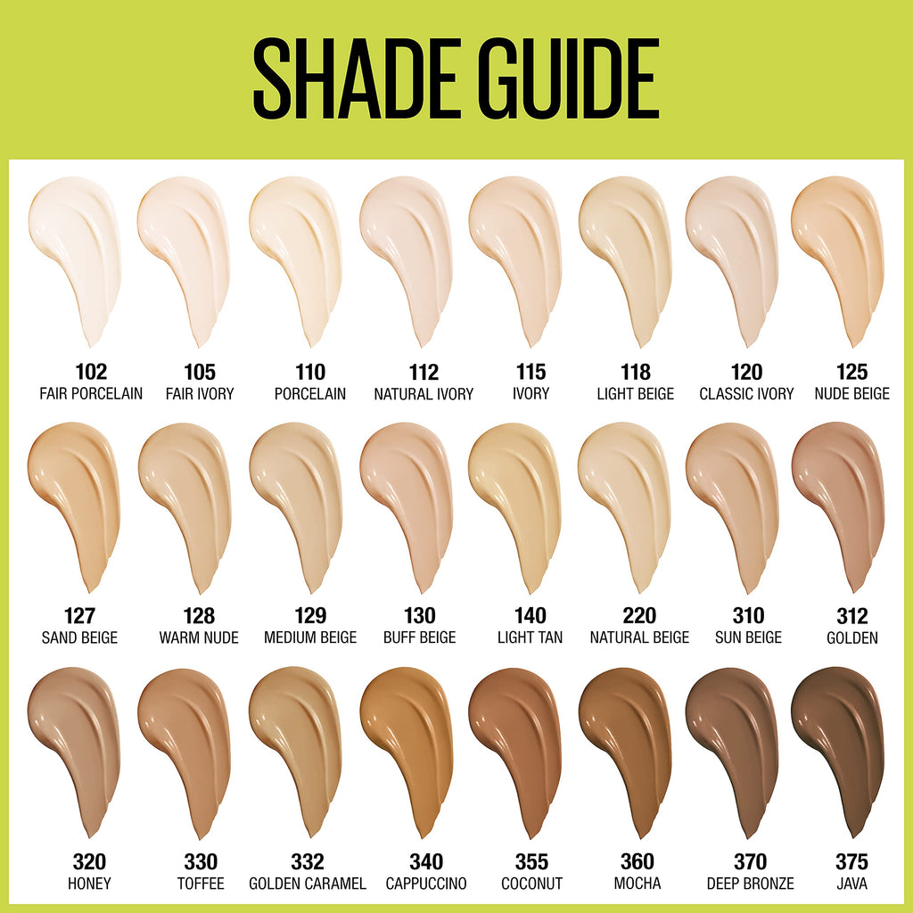 Maybelline Super Stay Full Coverage Foundation – Up to 30HR Matte, Transfer & Sweat Resistant