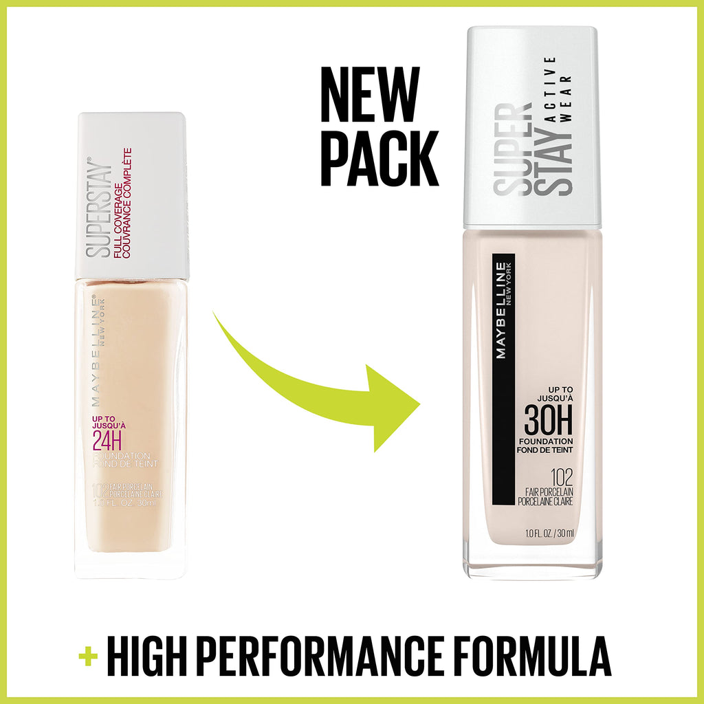 Maybelline Super Stay Full Coverage Foundation – Up to 30HR Matte, Transfer & Sweat Resistant