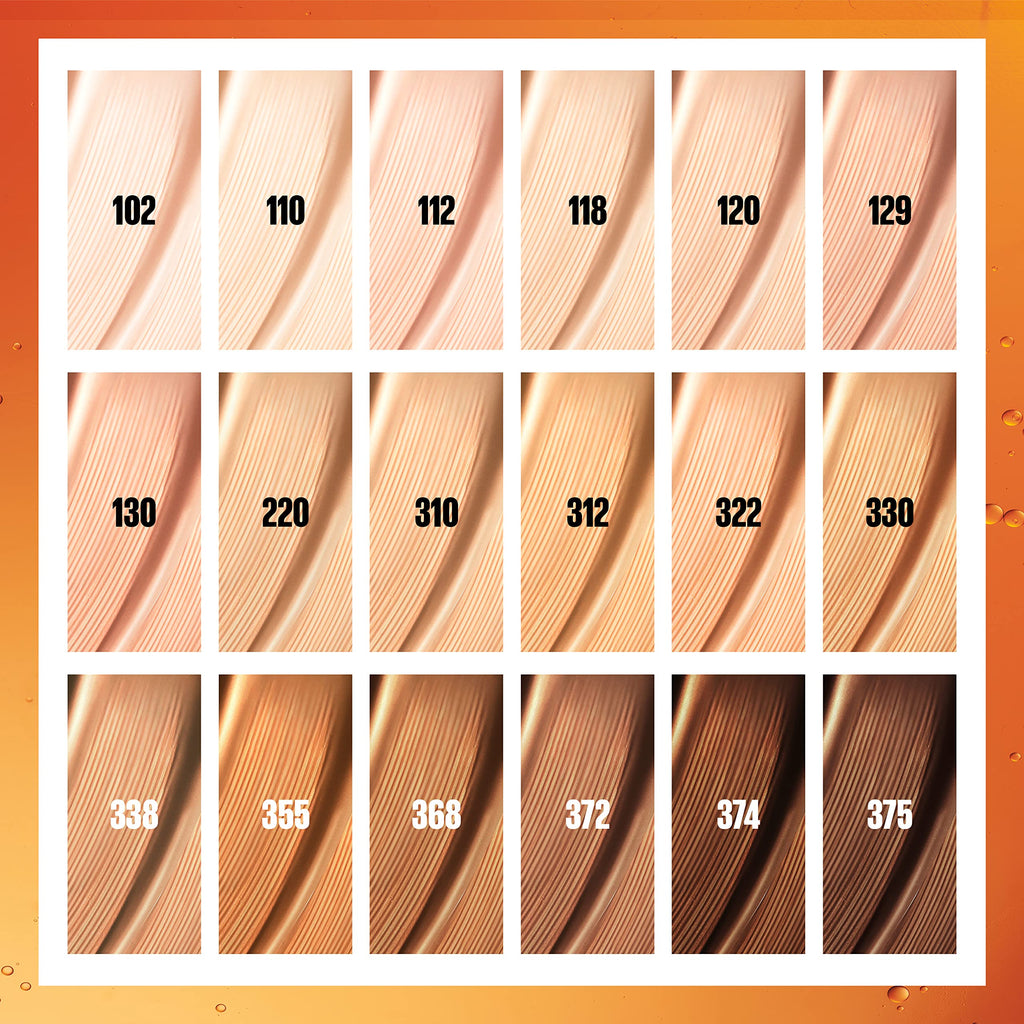 Maybelline Super Stay Skin Tint — 24HR Radiant Light-to-Medium Coverage with Vitamin C (Shade 120)