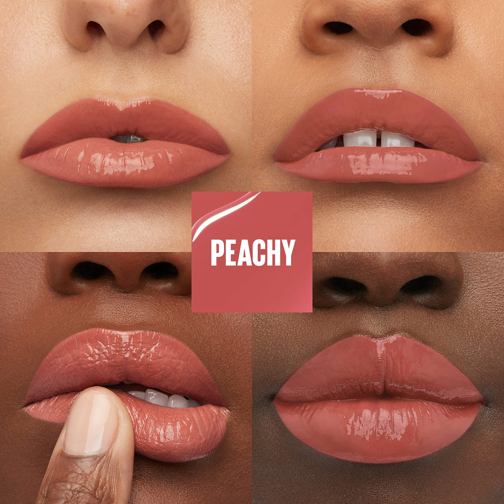 Maybelline Super Stay Vinyl Ink Longwear Lip Color – Peachy Nude, 0.14 fl oz