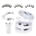 Mayhug Magnetic Eyelashes – 3 Pairs Kit with Applicator, Glue-Free & Reusable