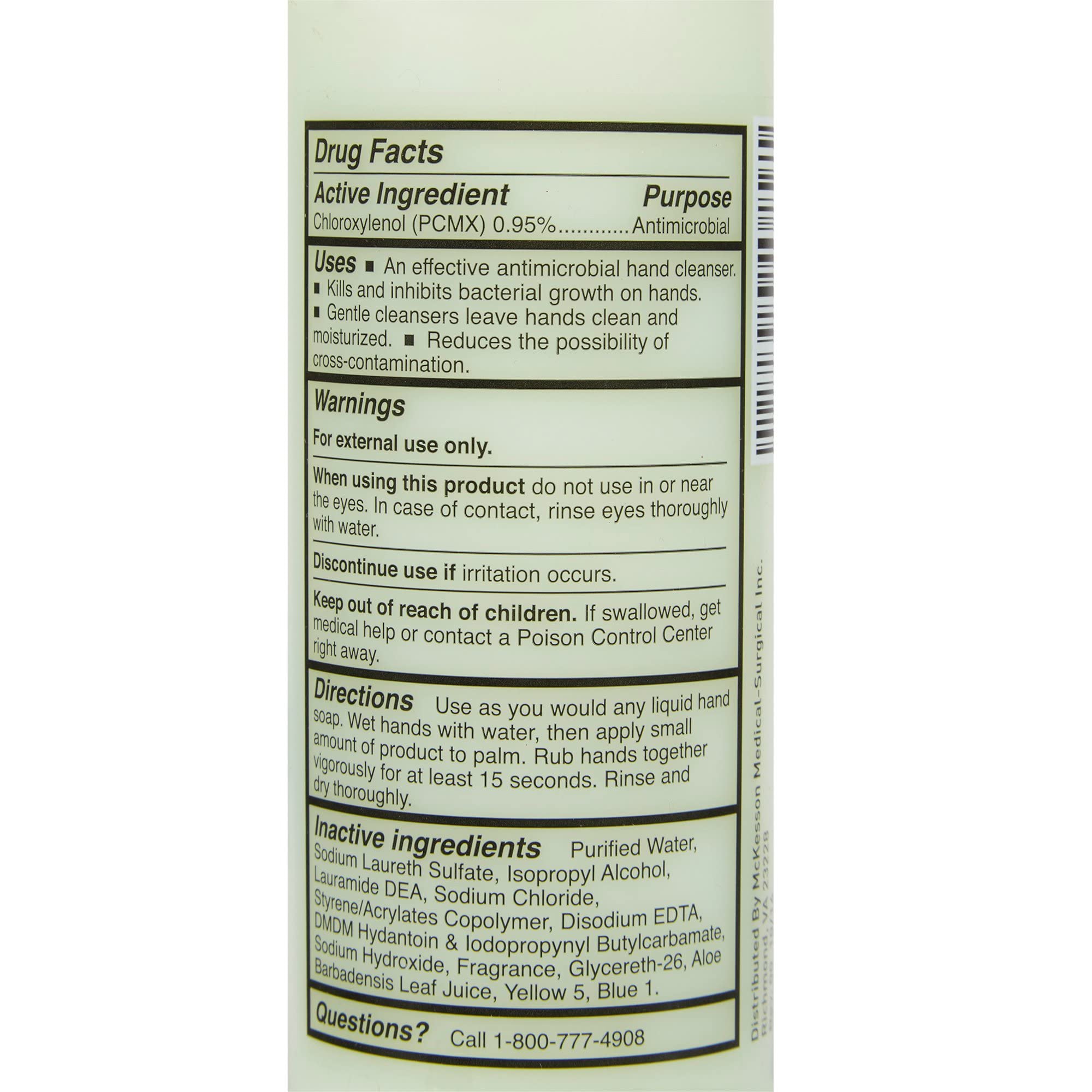 McKesson Antimicrobial Lotion Hand Soap with Aloe – 8 oz Pump, Herbal Scent