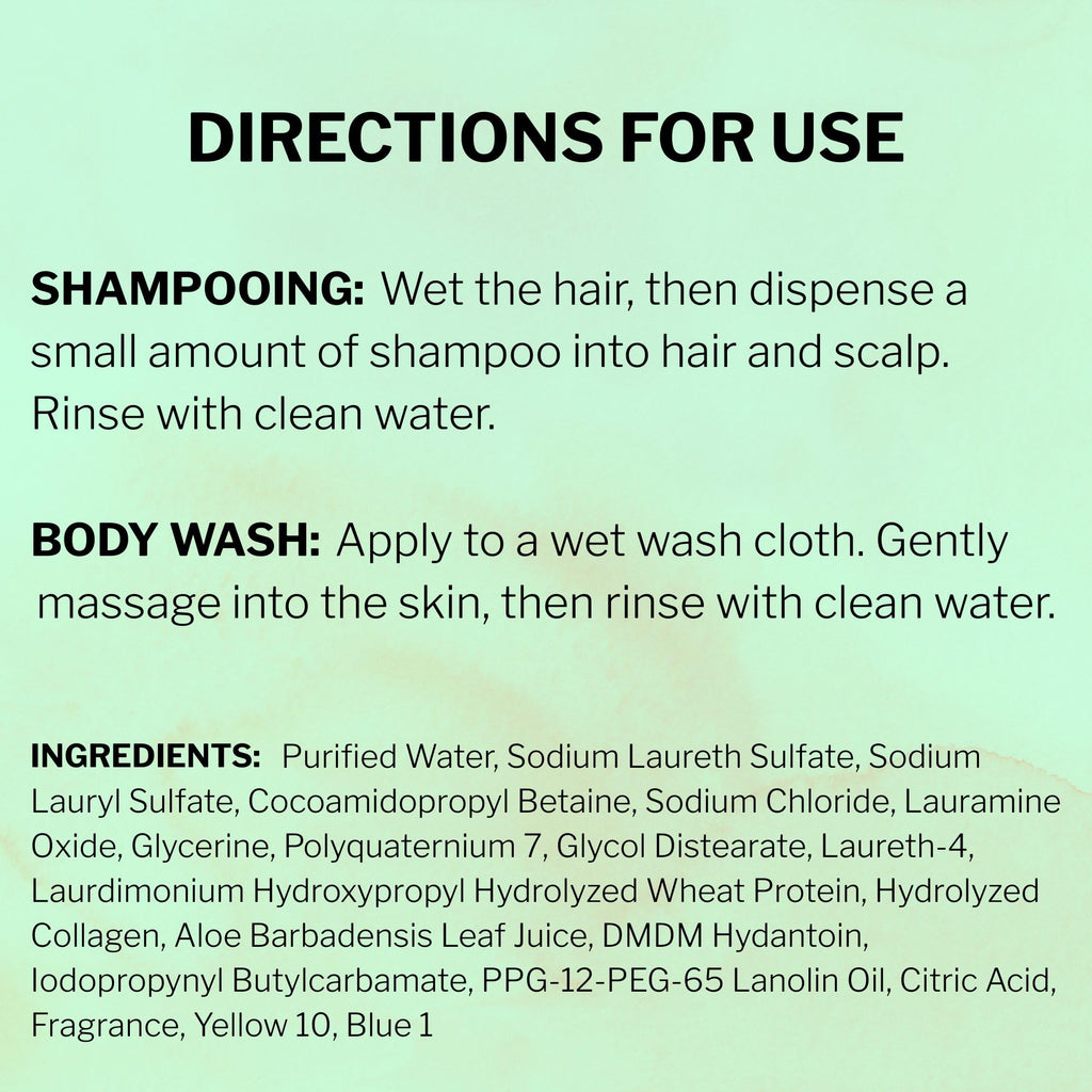 McKesson 1 Gallon Body Wash & Shampoo – Aloe & Cucumber Melon, 2-in-1 for Sensitive Skin