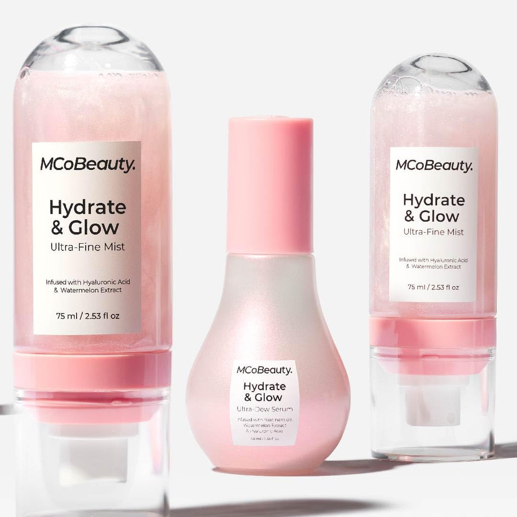 MCoBeauty Hydrate & Glow Ultra Fine Mist – Watermelon Scent, Aloe Vera & Hyaluronic Acid, 90ml