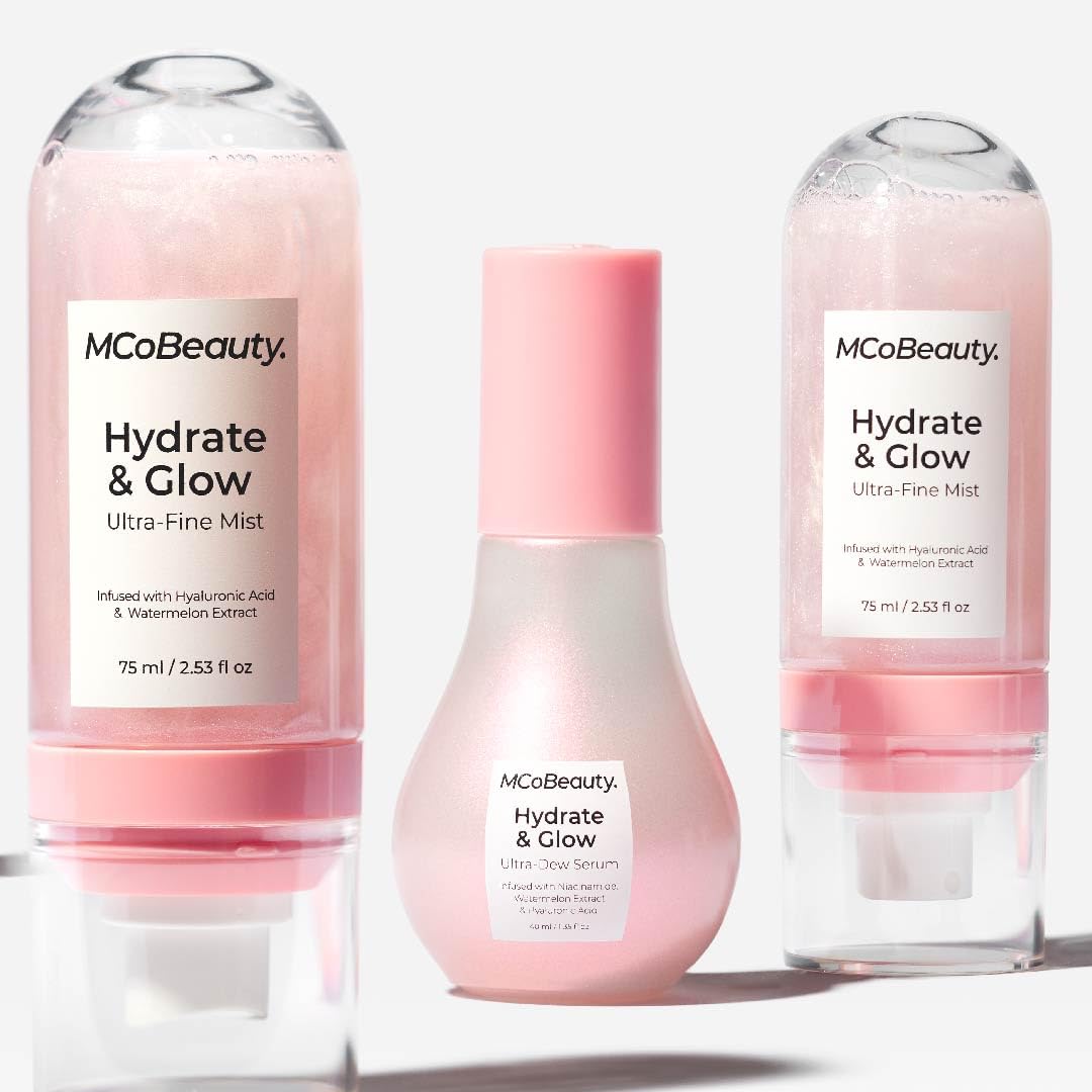 MCoBeauty Hydrate & Glow Ultra Fine Mist – Watermelon Scent, Aloe Vera & Hyaluronic Acid, 90ml
