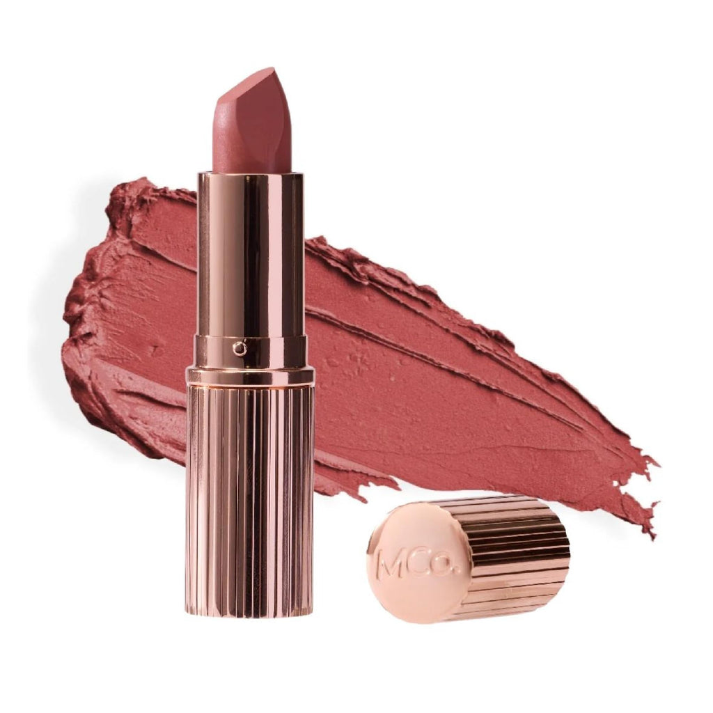 MCoBeauty Crème Matte Luxe Lipstick – Cheeky Chat, Nude Pink | Long-Lasting Hydration