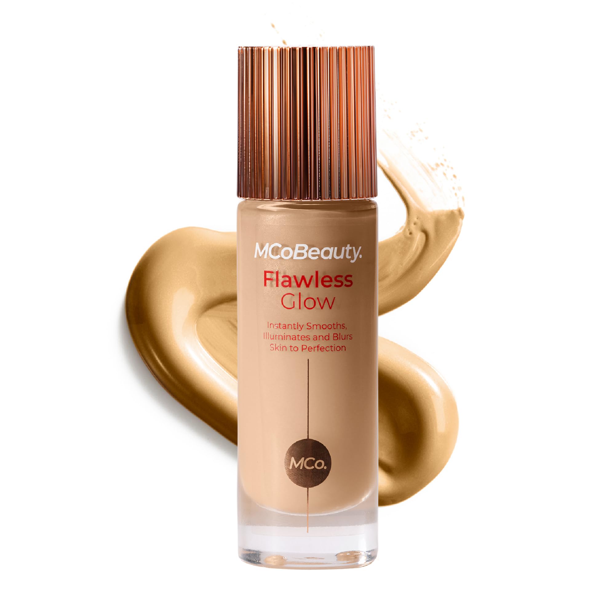 MCoBeauty Flawless Glow Luminous Skin Filter - 4 Medium | 4-in-1 Primer, Foundation Booster & Highlighter