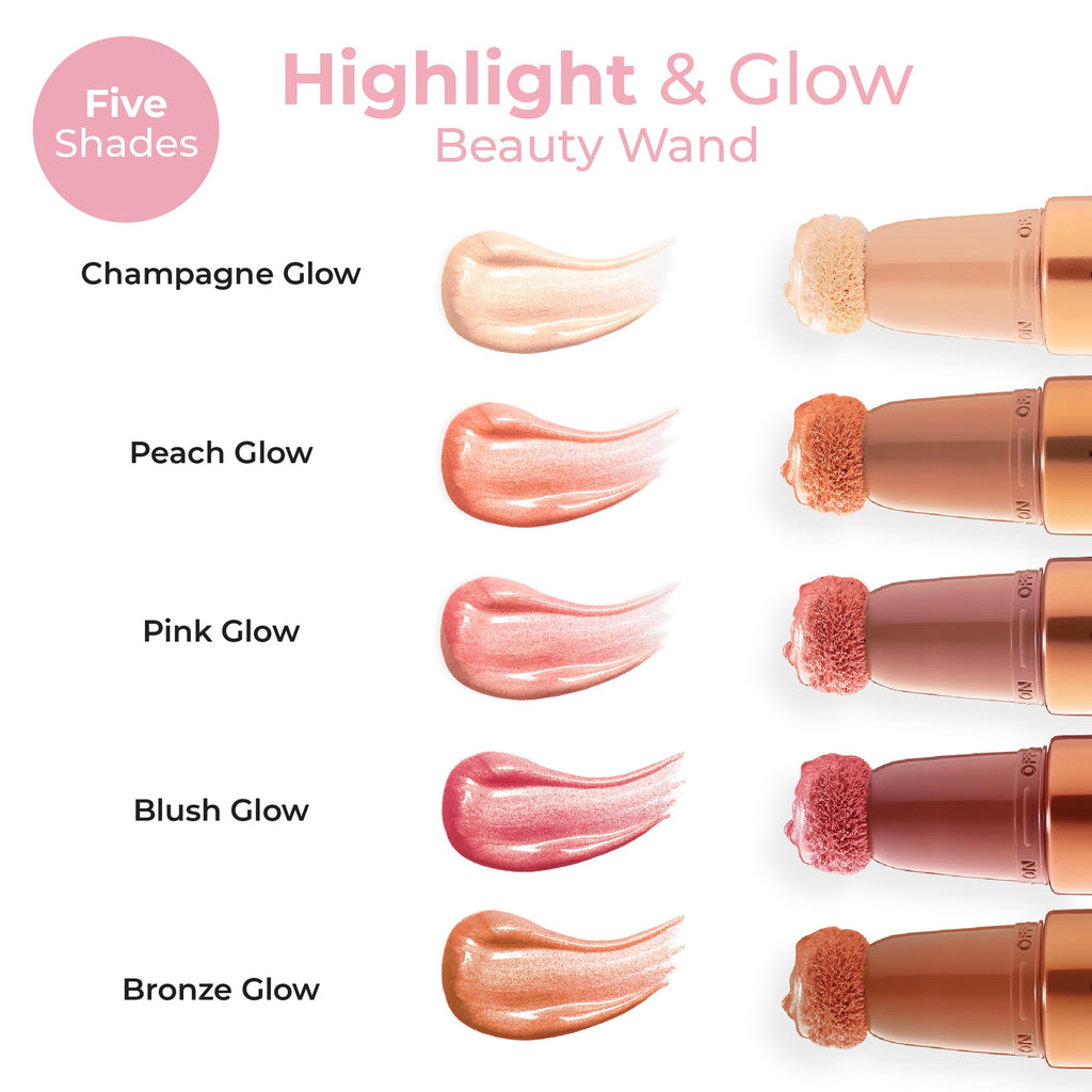 MCoBeauty Highlight & Glow Beauty Wand – Buildable Champagne Highlighter