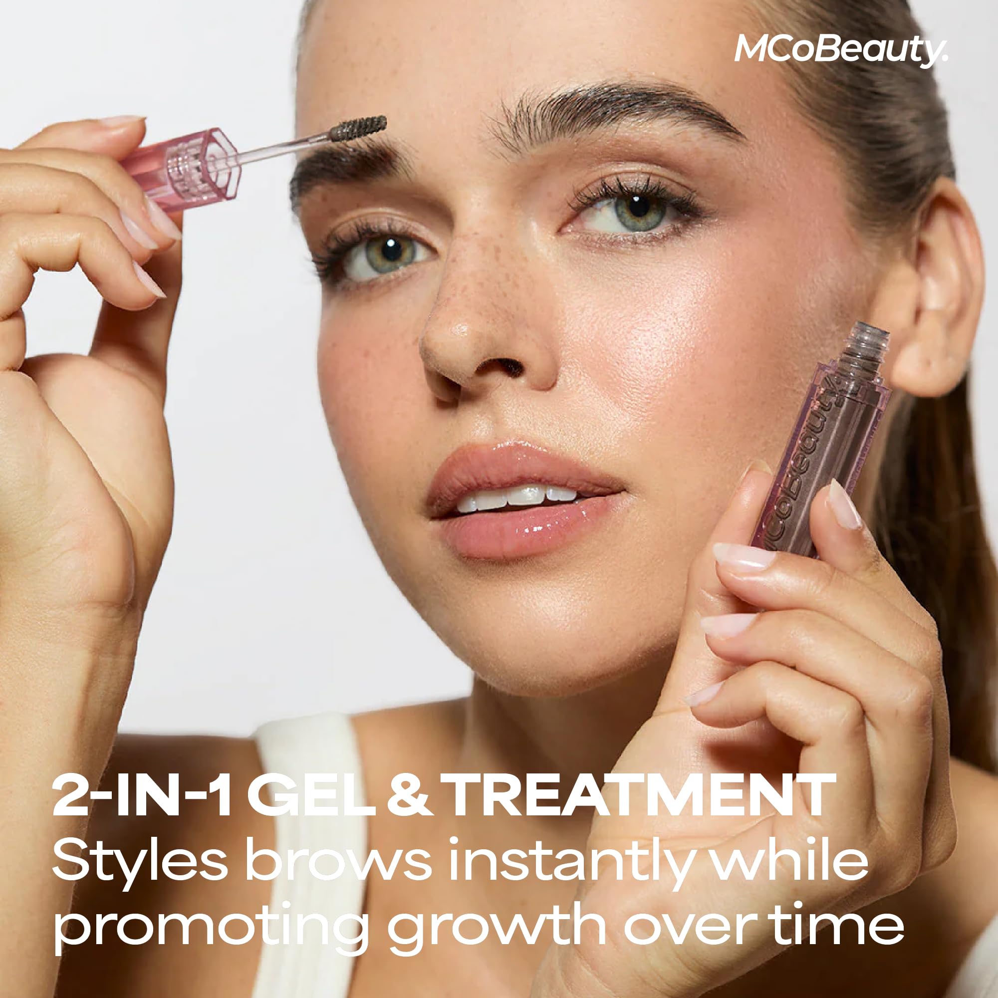 MCoBeauty XtendBrows Treatment Gel – Clear Shade | Fuller, Volumized Brows with Pro-Vitamin B5