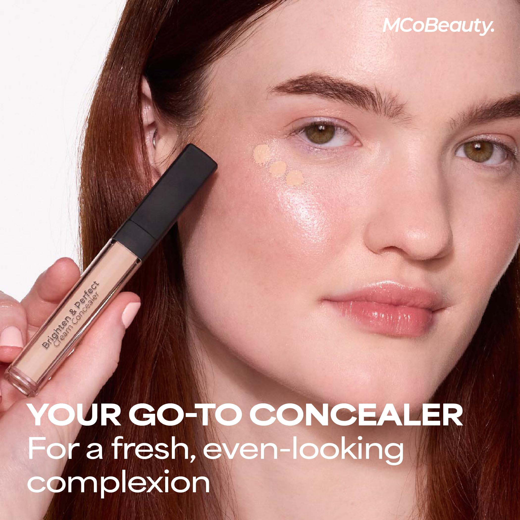 MCoBeauty Brighten & Perfect Cream Concealer - Light Fair 2 | Hydrating Under-Eye & Blemish Corrector