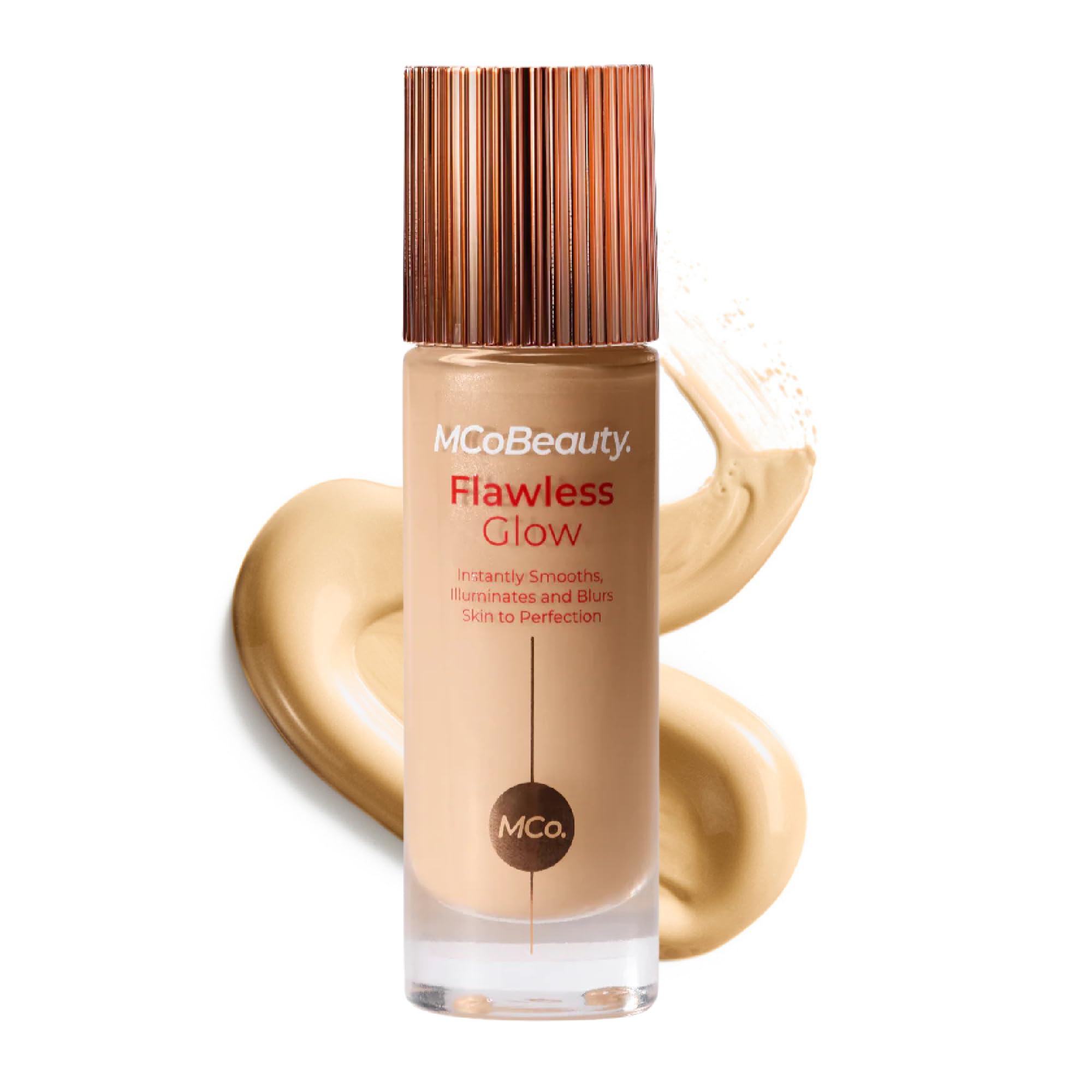 MCoBeauty Flawless Glow Luminous Skin Filter – 2.5 Fair | 4-in-1 Primer, Foundation Booster & Highlighter