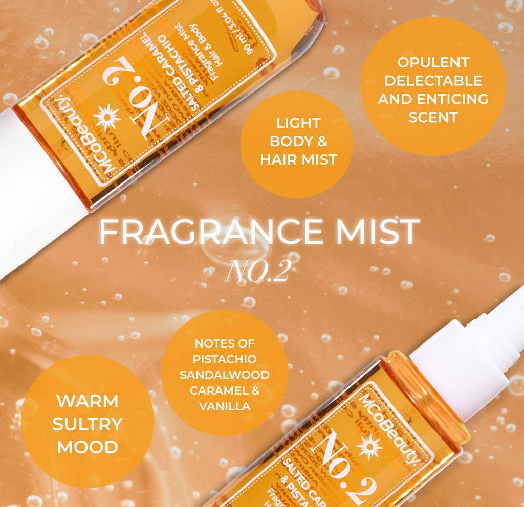 MCoBeauty Fragrance Mist No.2 – Light Body & Hair Perfume (Pistachio, Vanilla & Sandalwood) – 90ml