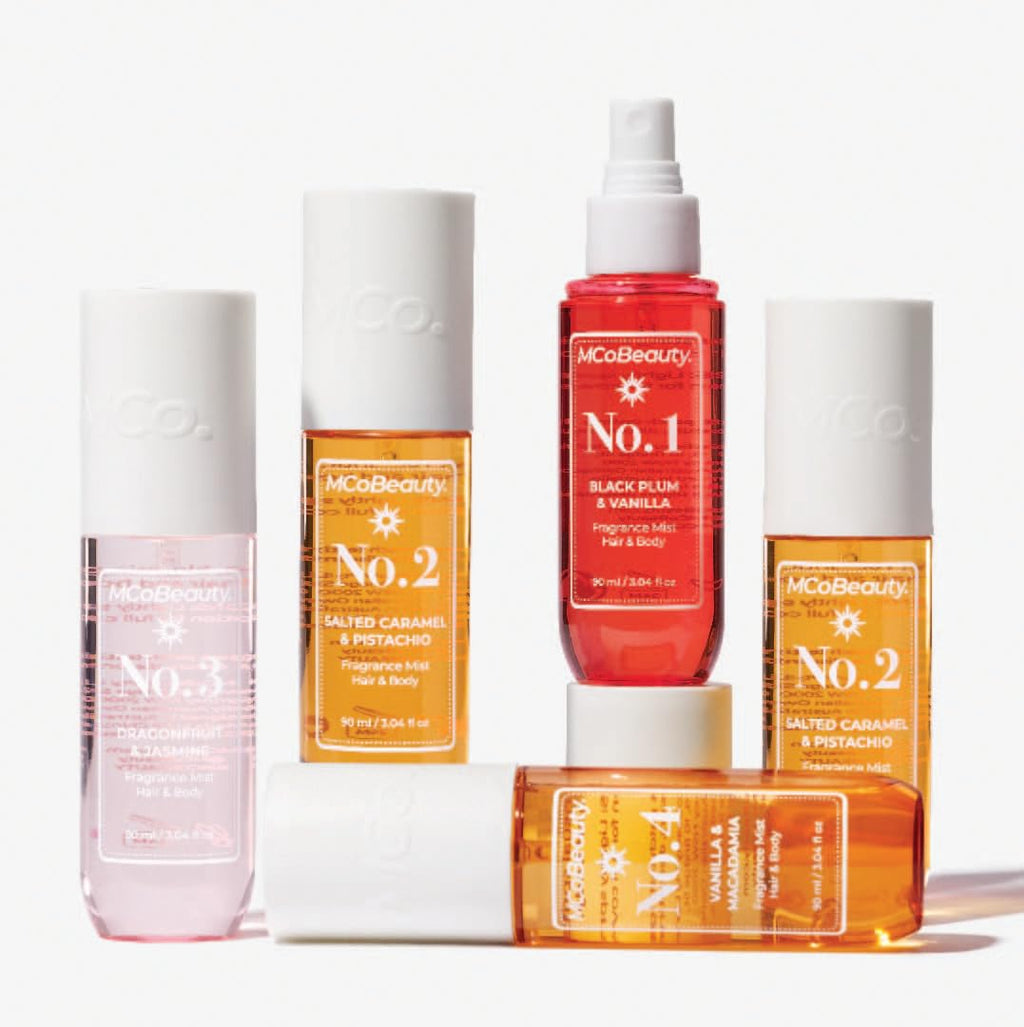 MCoBeauty Fragrance Mist No.1 | Light Hair & Body Spray with Plum, Vanilla & Musk - 90ml