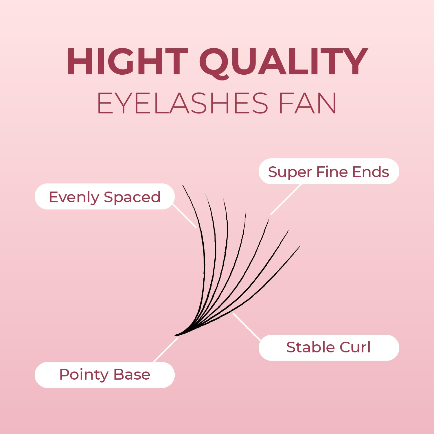 MDC LASHES Promade Eyelash Fans 1000-Pack 5D–20D Premade Volume Lashes, C/CC/D Curl, 10–18mm, 0.05/0.07