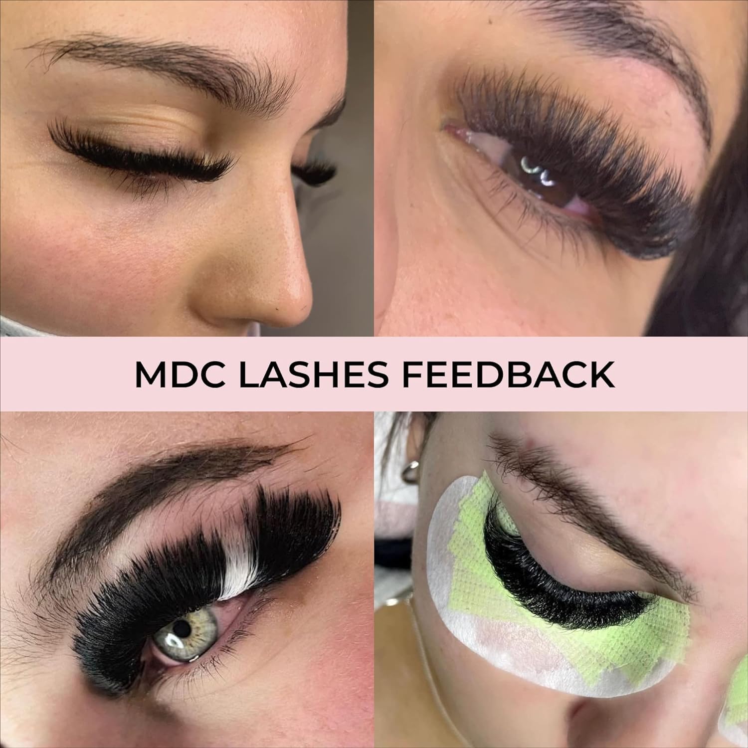 MDC LASHES 500 Premade Eyelash Fans | Volume Lash Extensions 5D–20D, 0.03–0.07 Thickness, C/CC/D Curls, 8–18mm