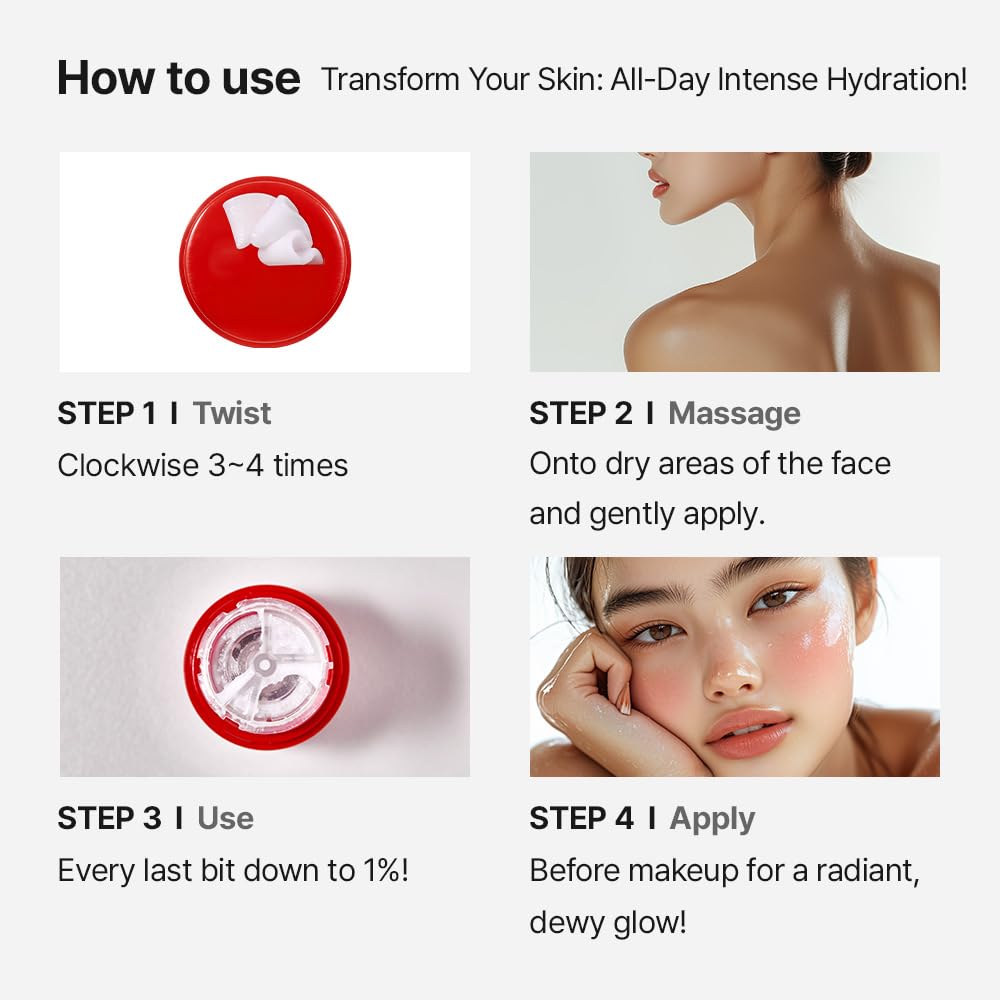 MDP+ Red Lacto Collagen Grinding Face Ampoule Multi Balm Stick – Vegan Lacto, 0.49oz