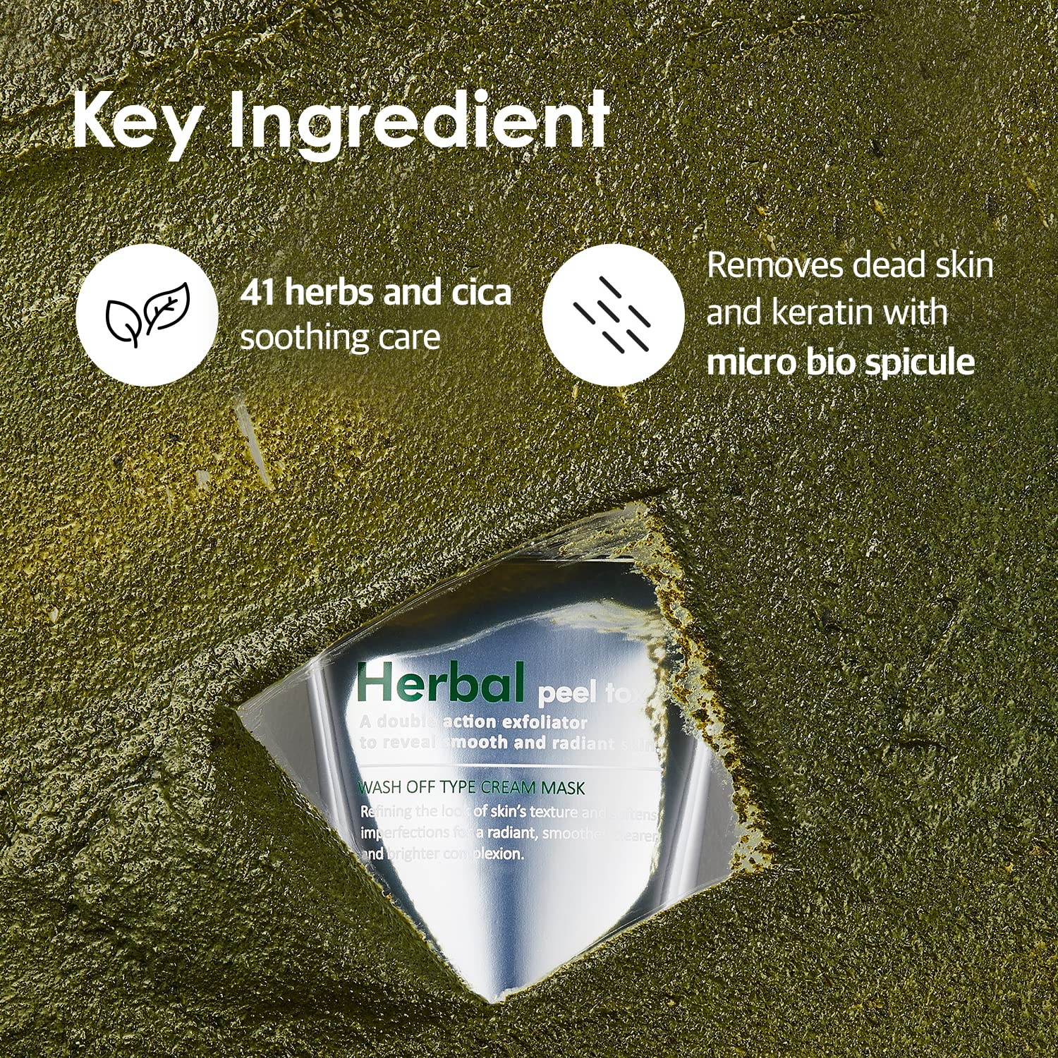 MEDI-PEEL Herbal Peel Tox - Exfoliating Wash-Off Cleanser | Vegan Korean Skincare for All Skin Types